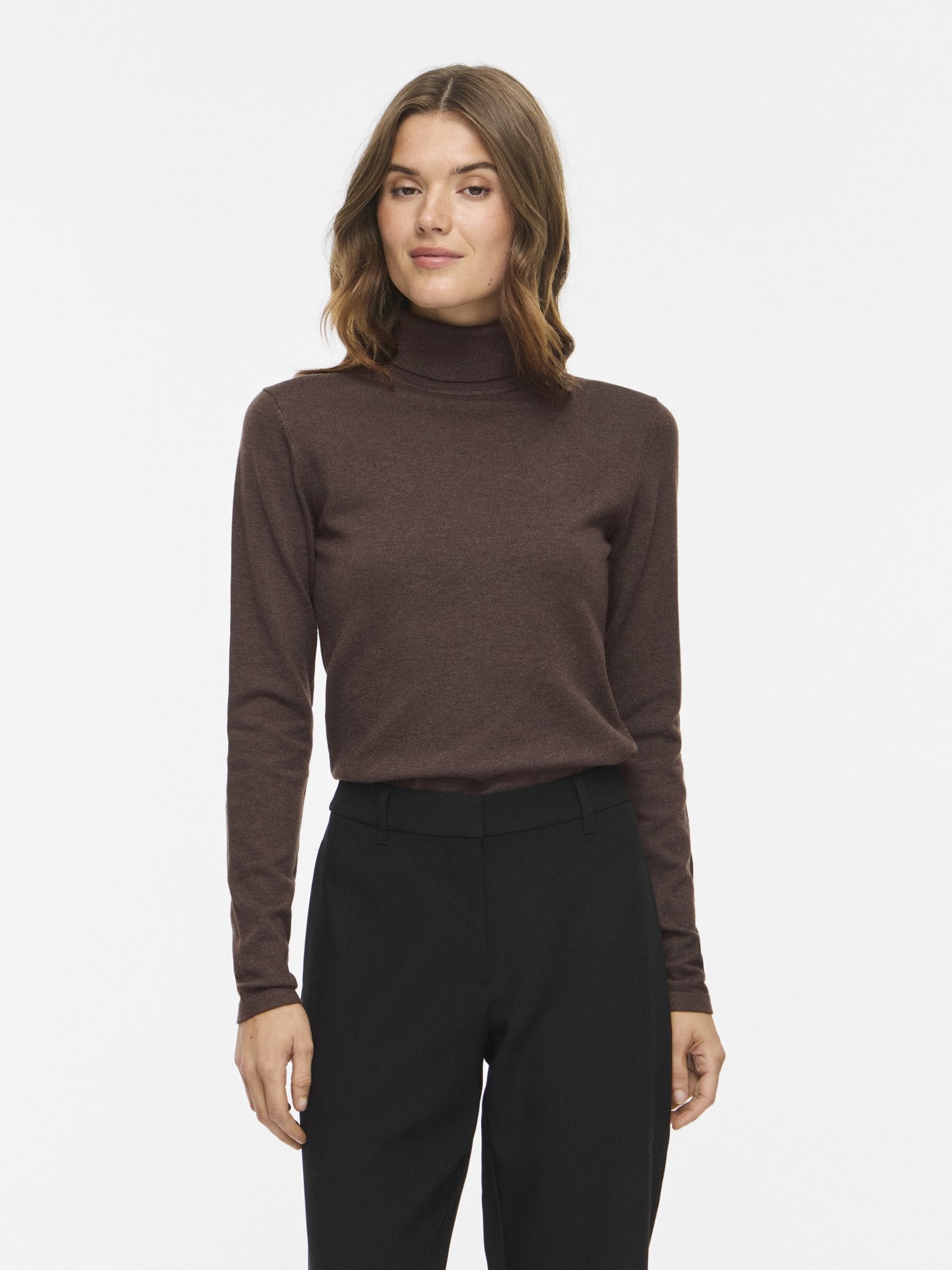 VILA Longsleeve Coffee Bean/Melange