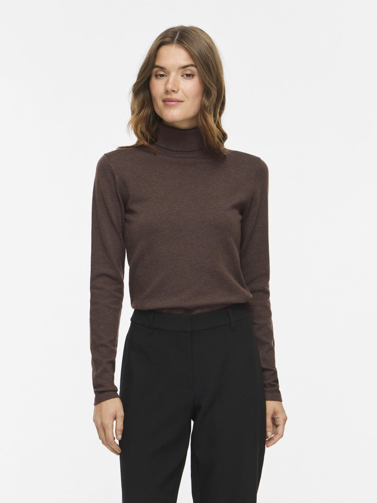 VILA Longsleeve Coffee Bean/Melange