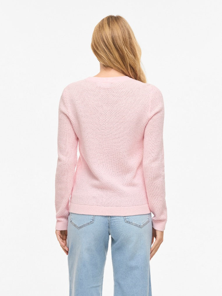 VILA Strickpullover Cherry Blossom