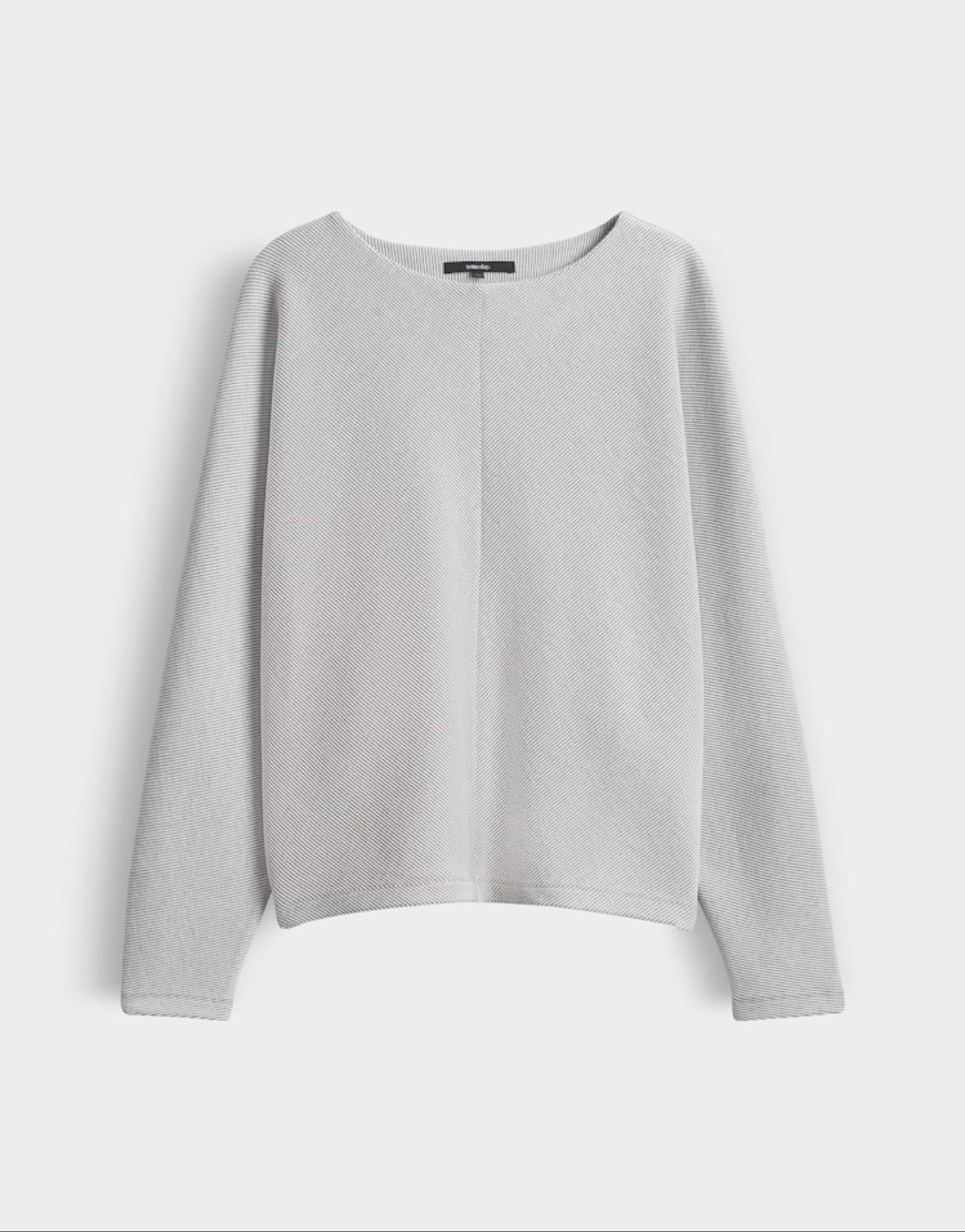 Fein geripptes Jerseyshirt aus BCI Cotton Mix