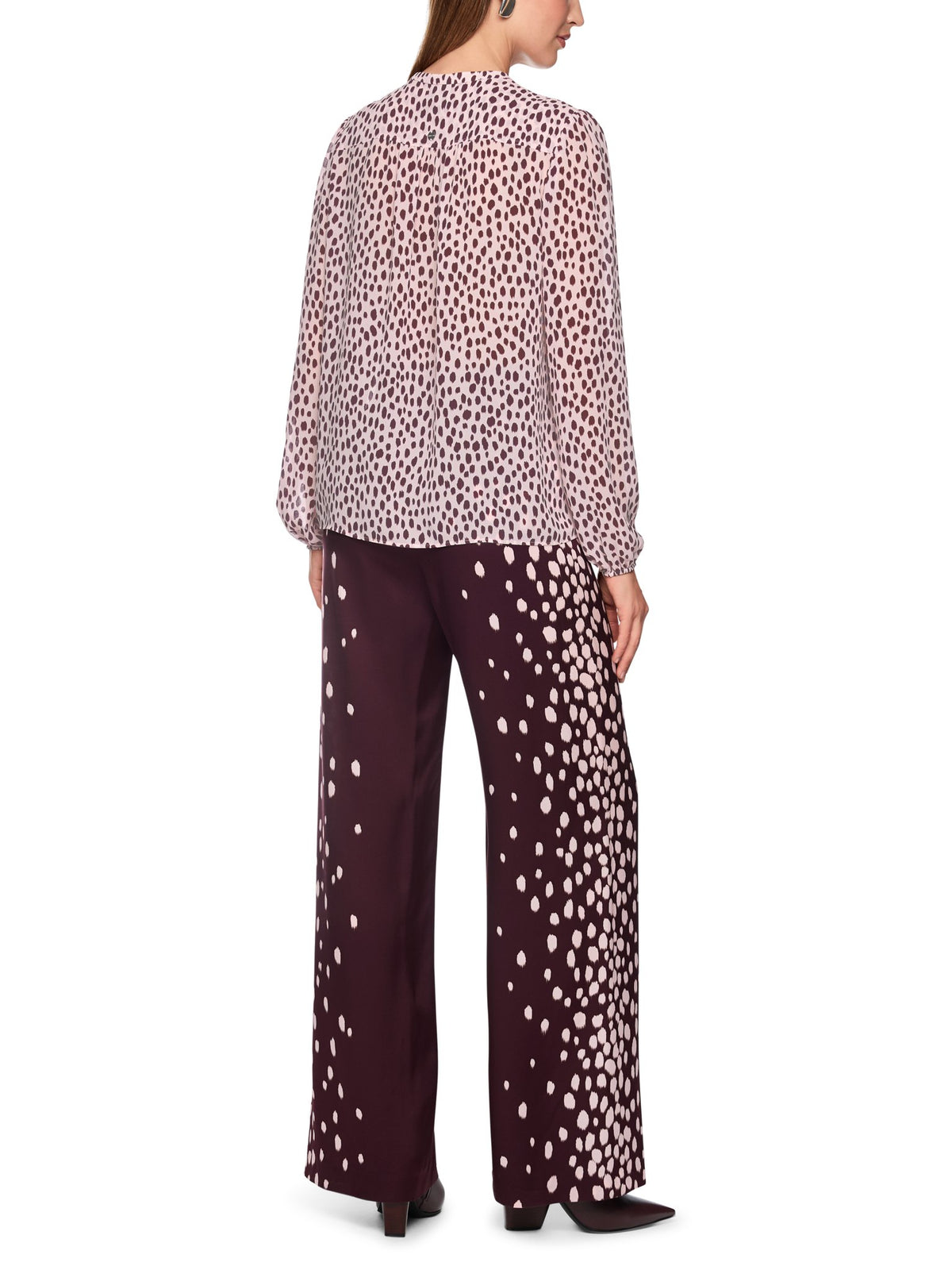Bluse mit Punkte-Print