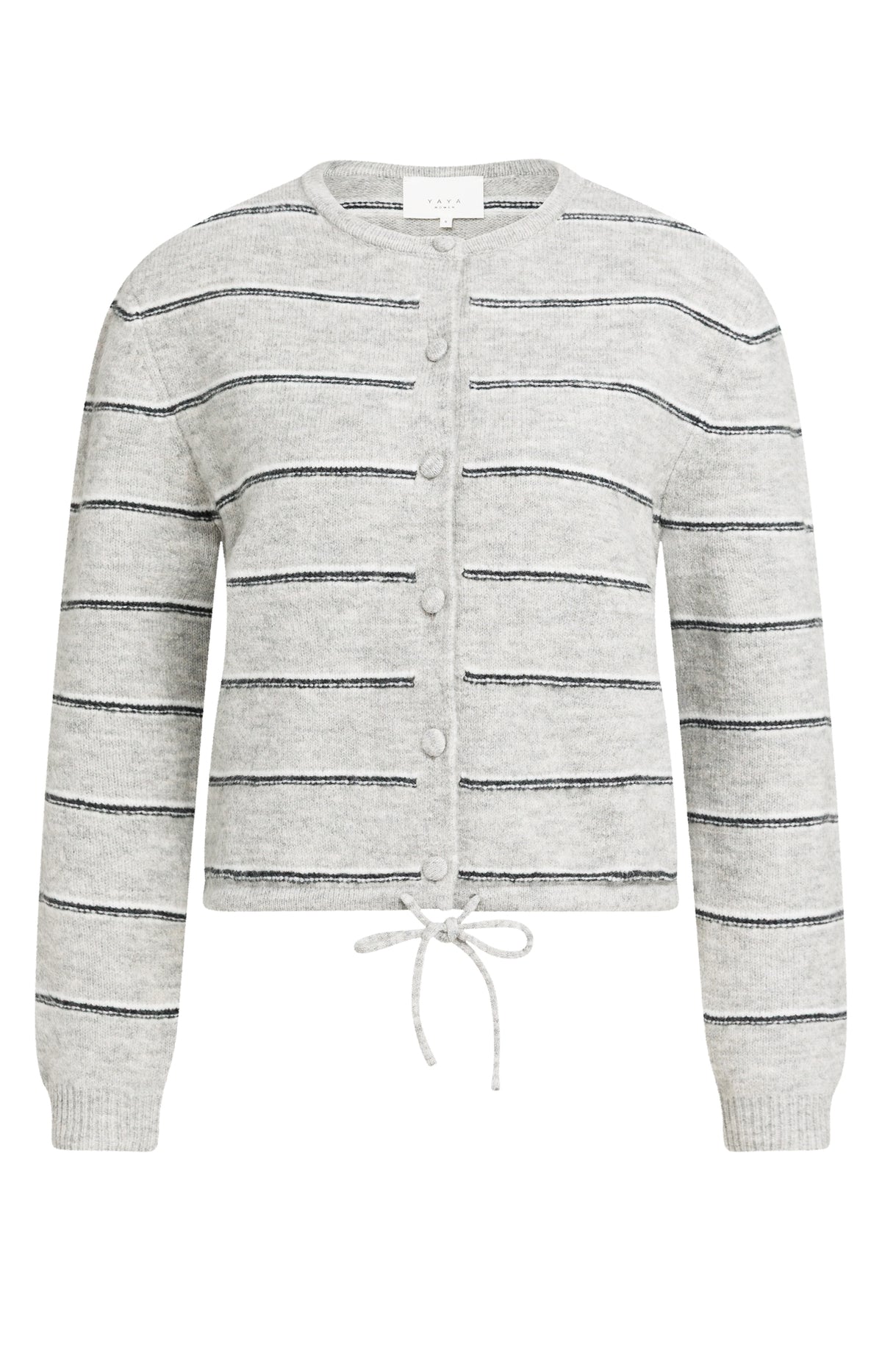 Strick-Cardigan mit Kordelzug