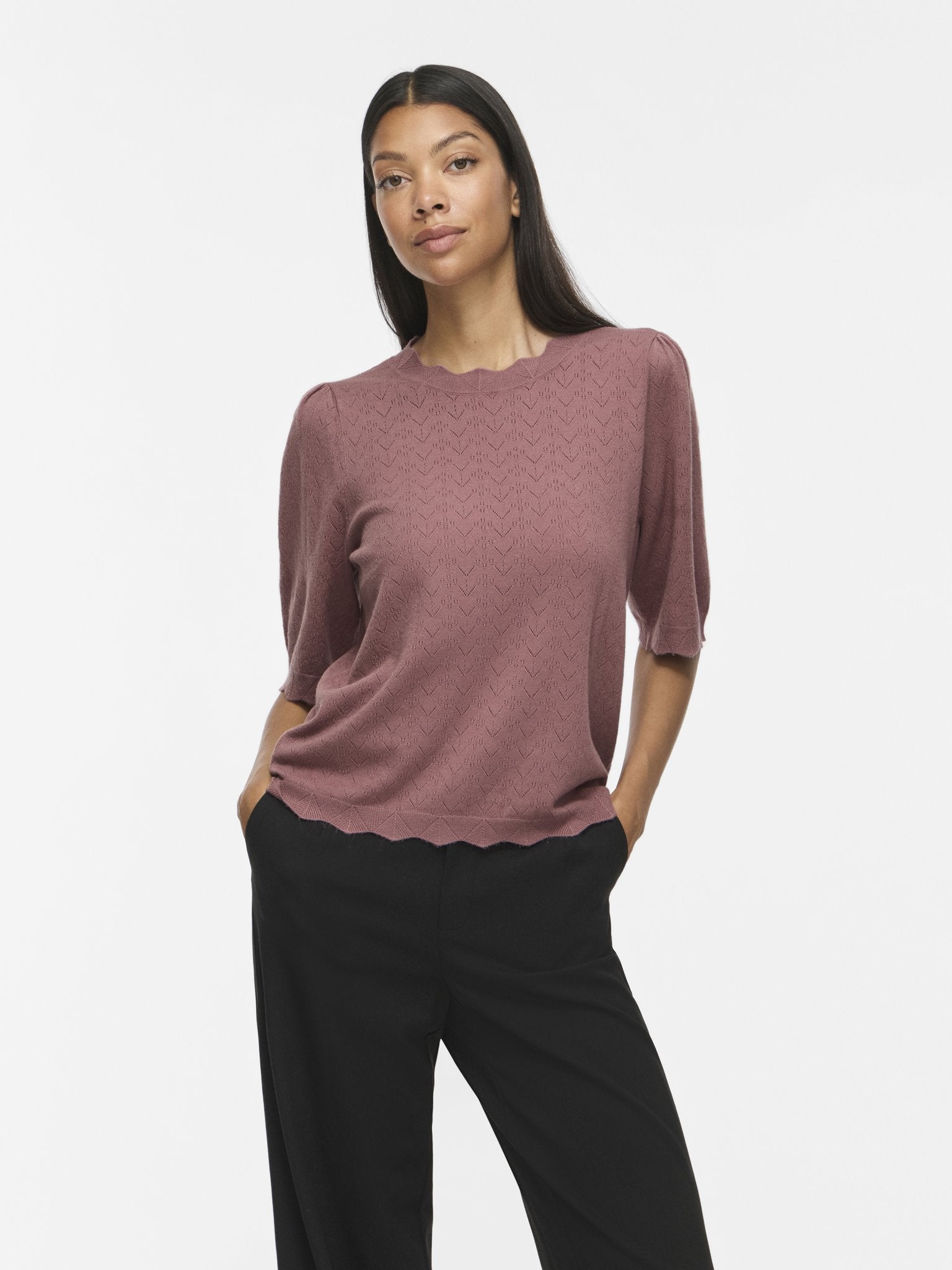 Kurzarm Strickpullover VIEMI