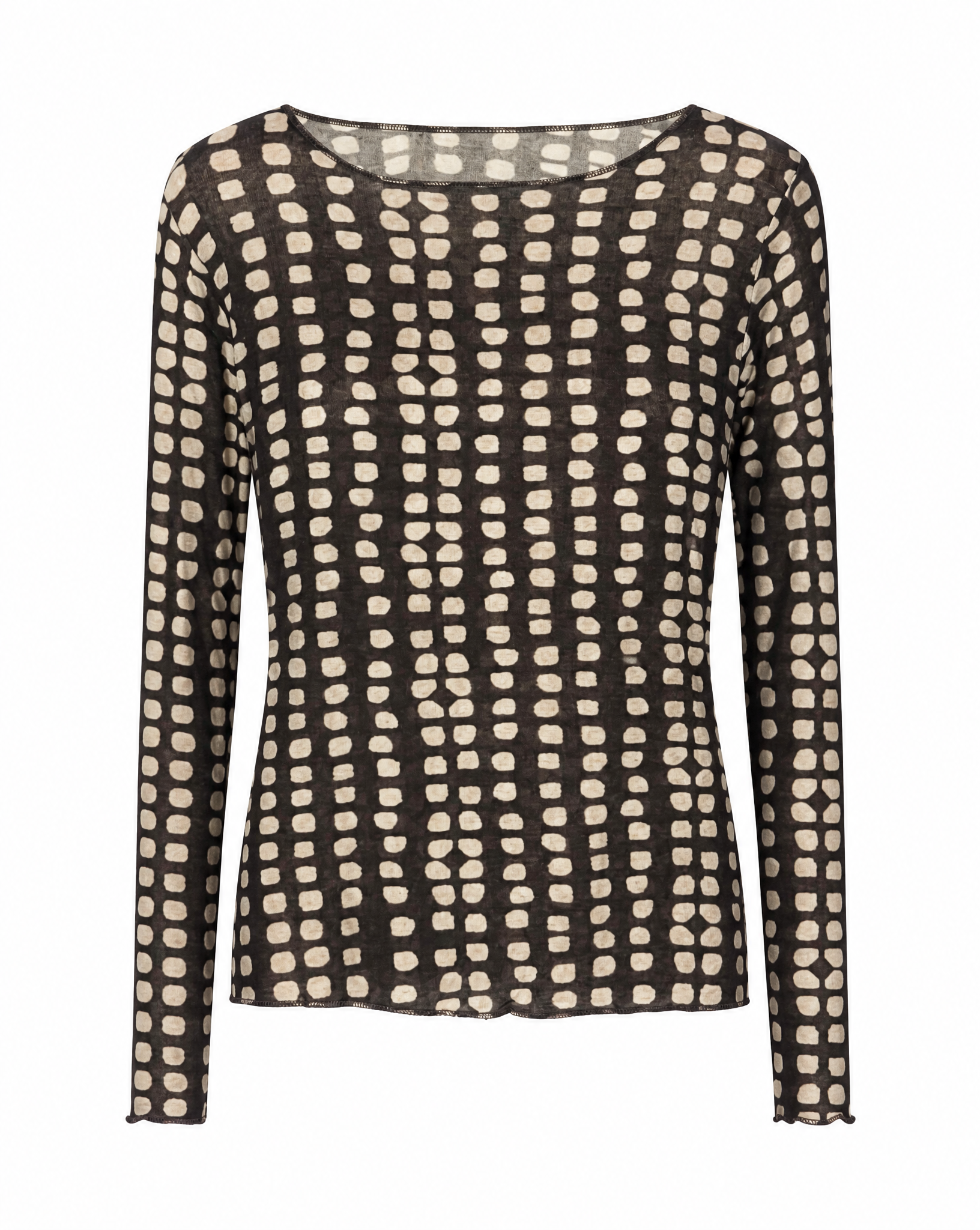 Longsleeve mit Punktmuster