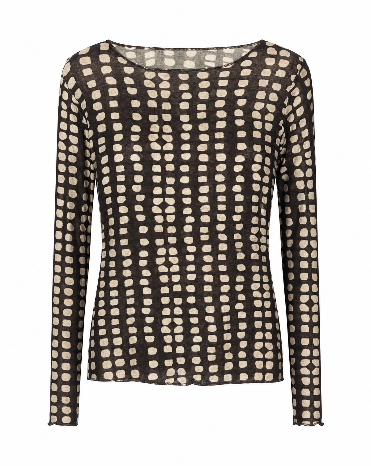 Longsleeve mit Punktmuster