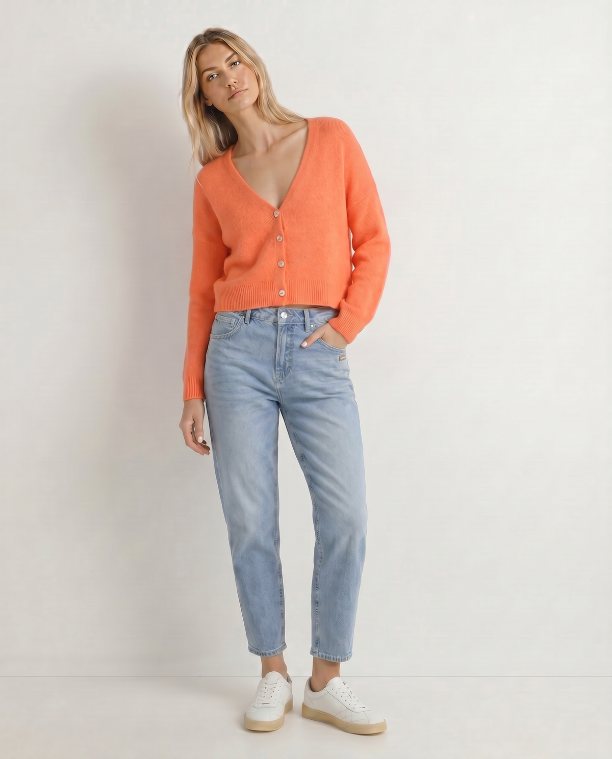 Goose Flash Strickjacken Orange