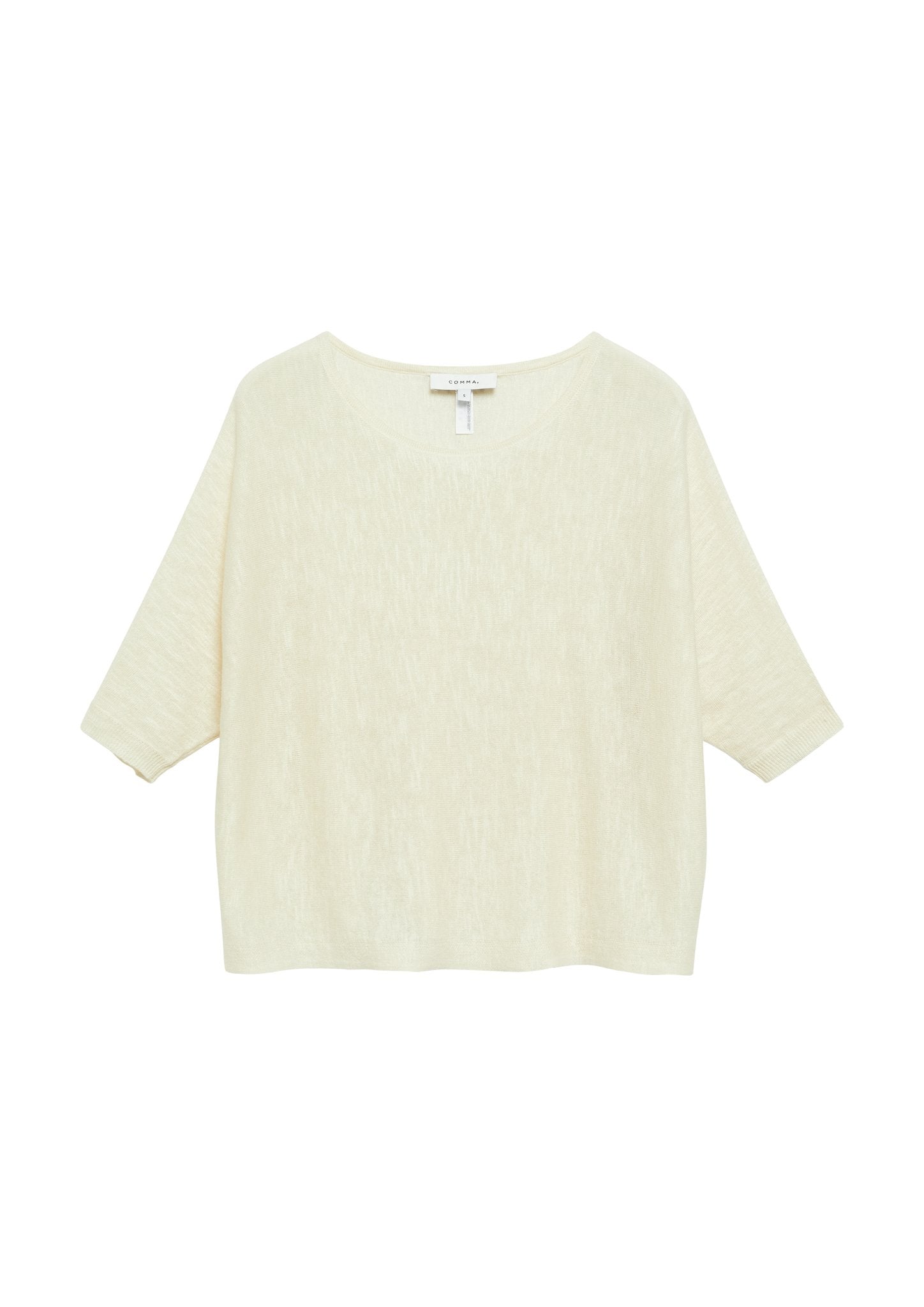 Comma Strickpullover White