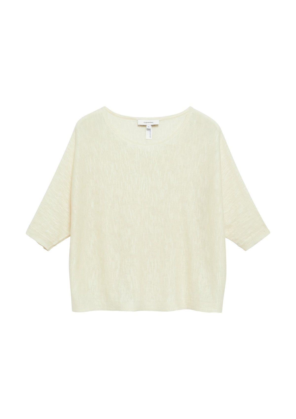 Comma Strickpullover White