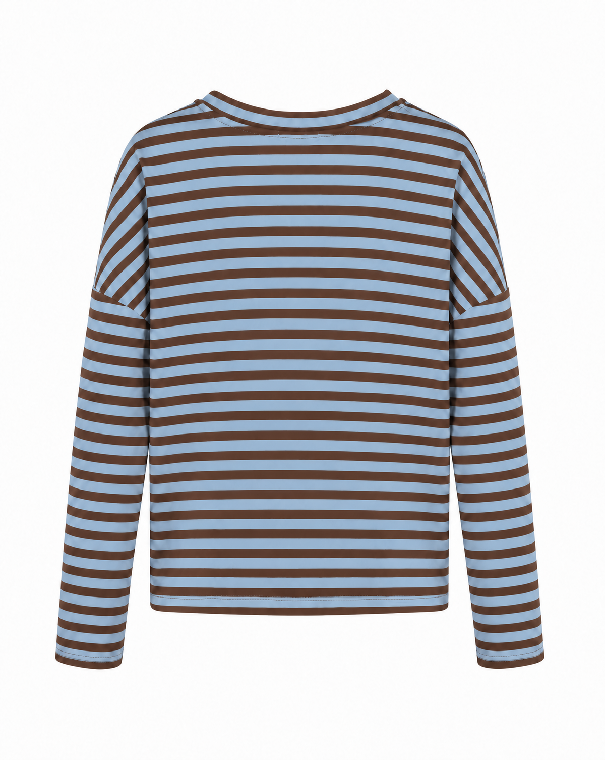 verkürztes Sweatshirt mit Streifen