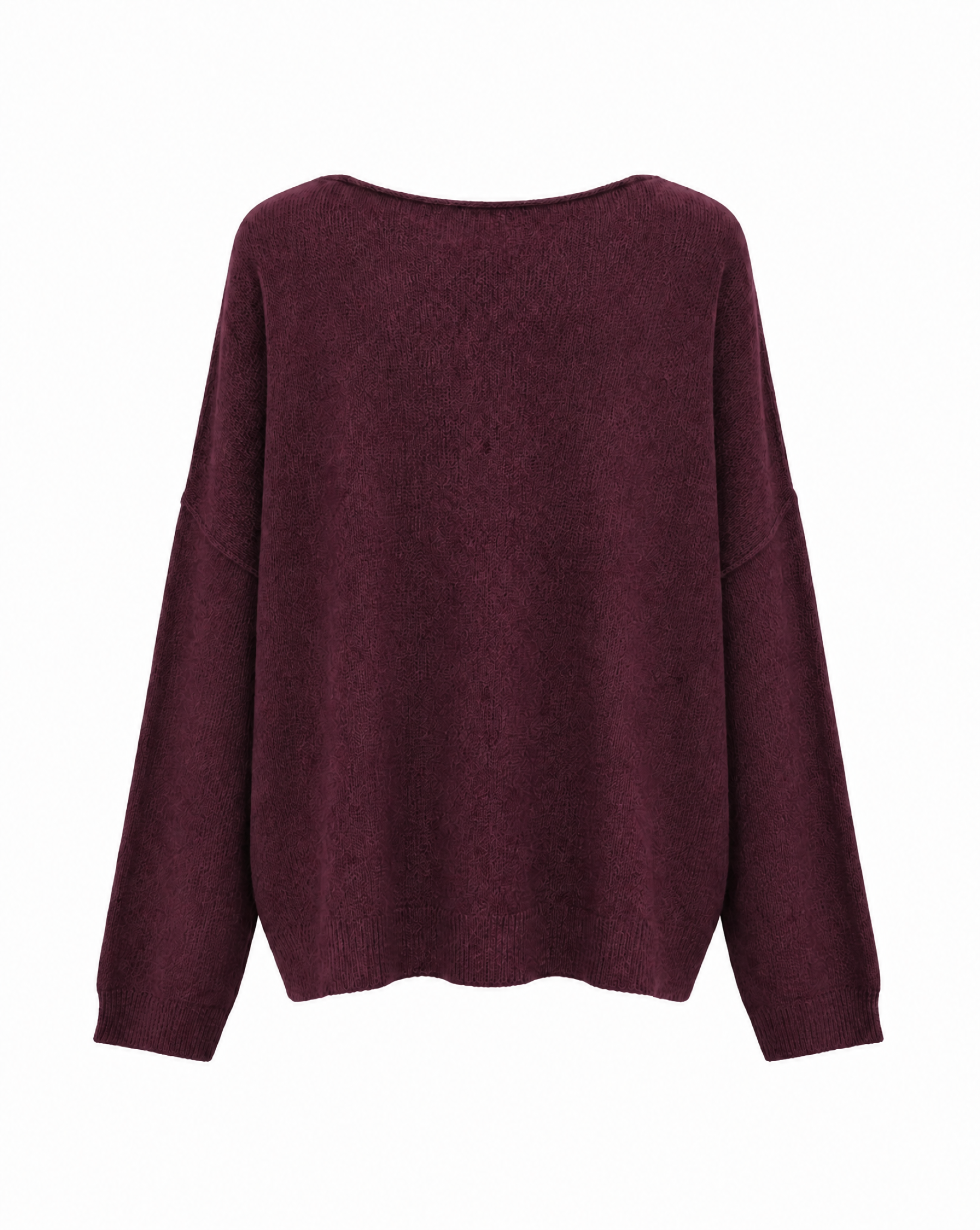Strickpullover mit Rollkanten