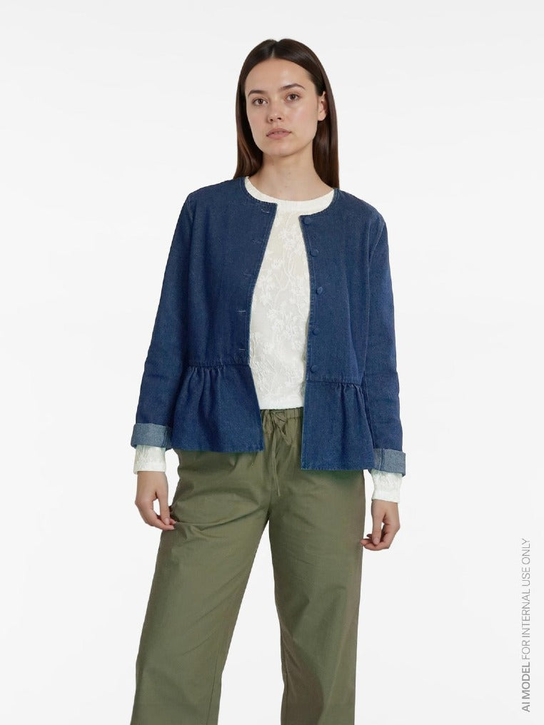 VILA Longsleeve Snow White