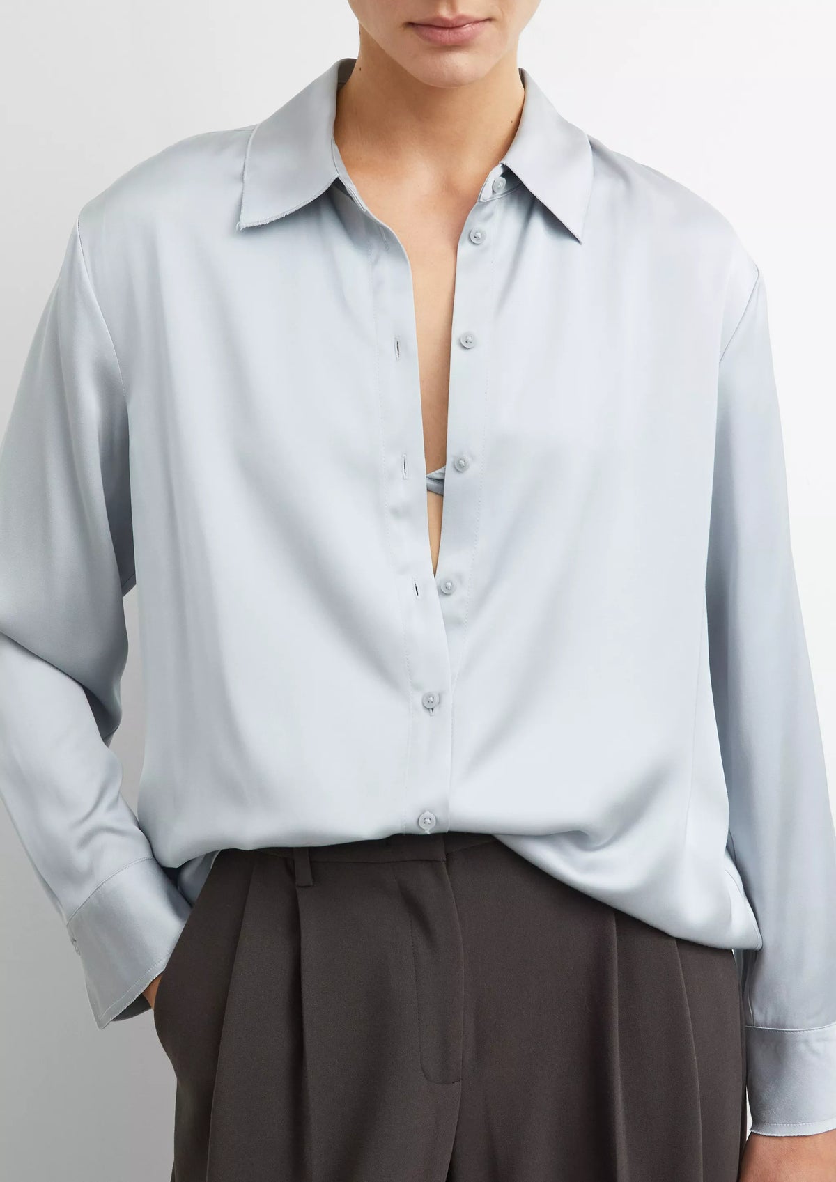 Bluse aus Satin