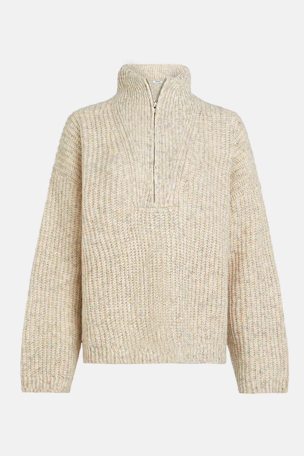 Strickpullover mit Half-Zip-Design