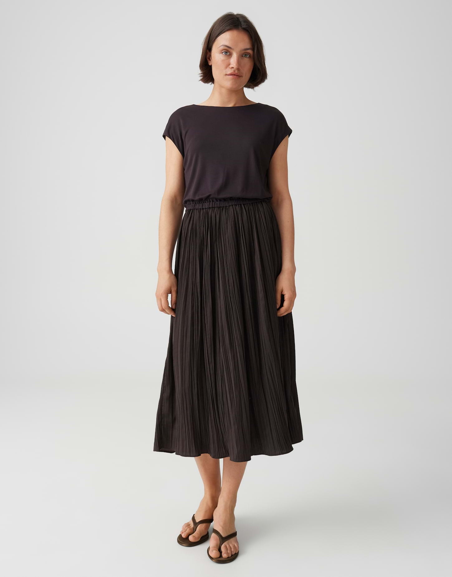 Plissiertes Midikleid WABELLA