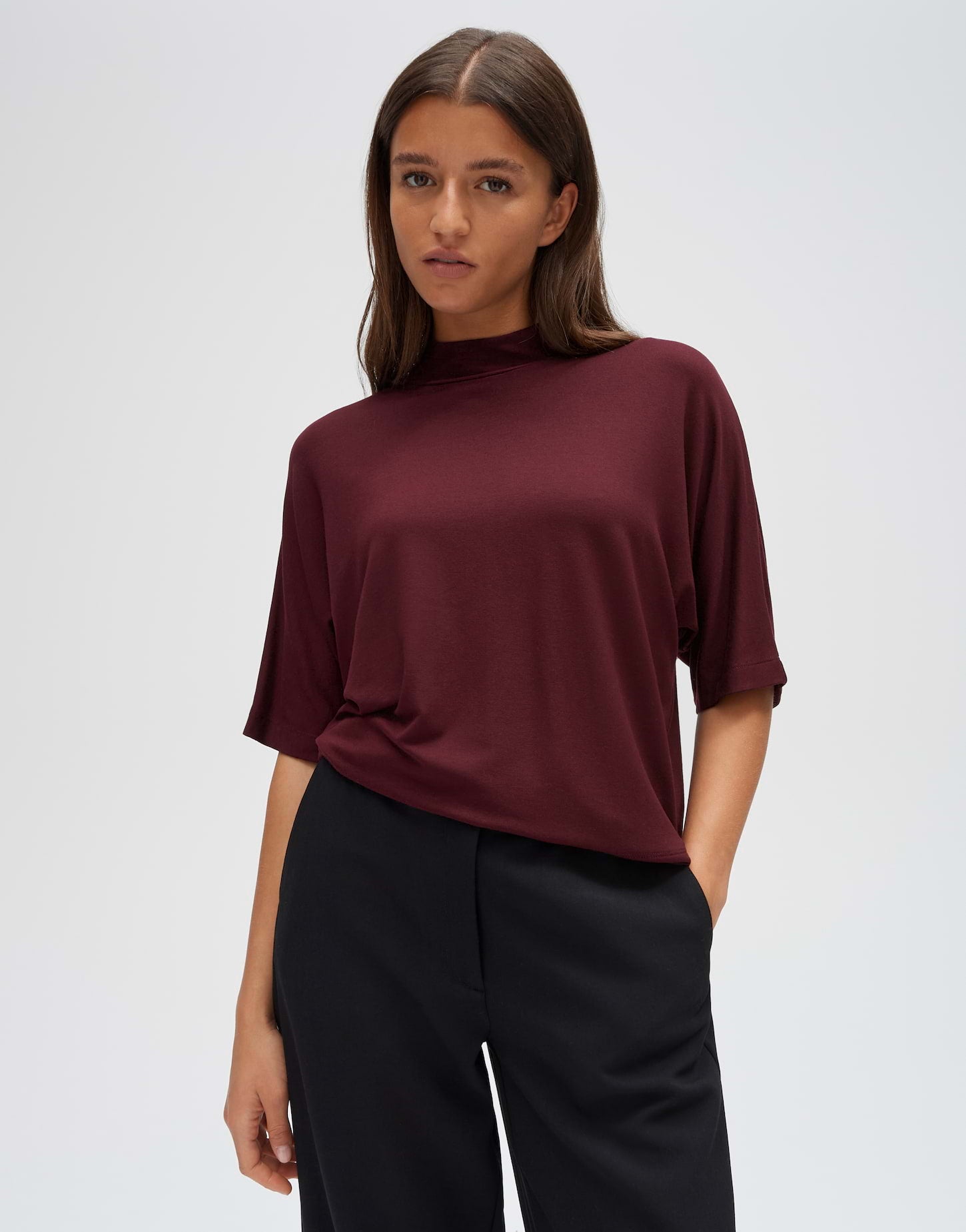 Jerseyshirt aus Viskose Mix