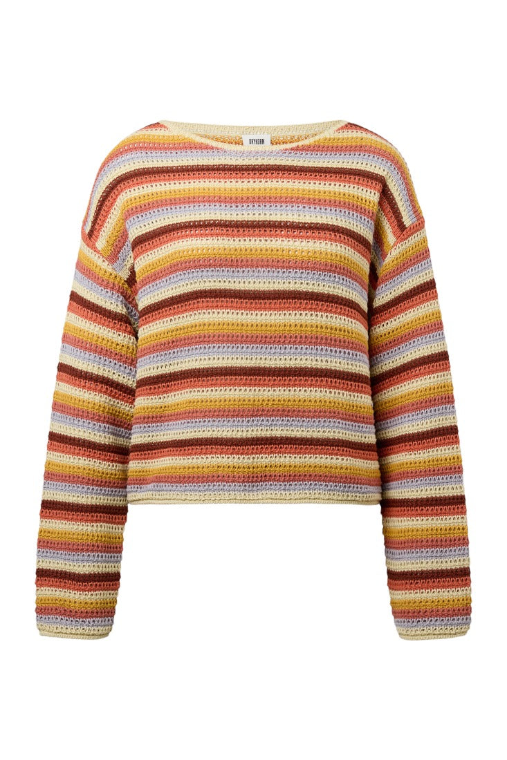 Strickpullover IMENIA mit Streifenmuster