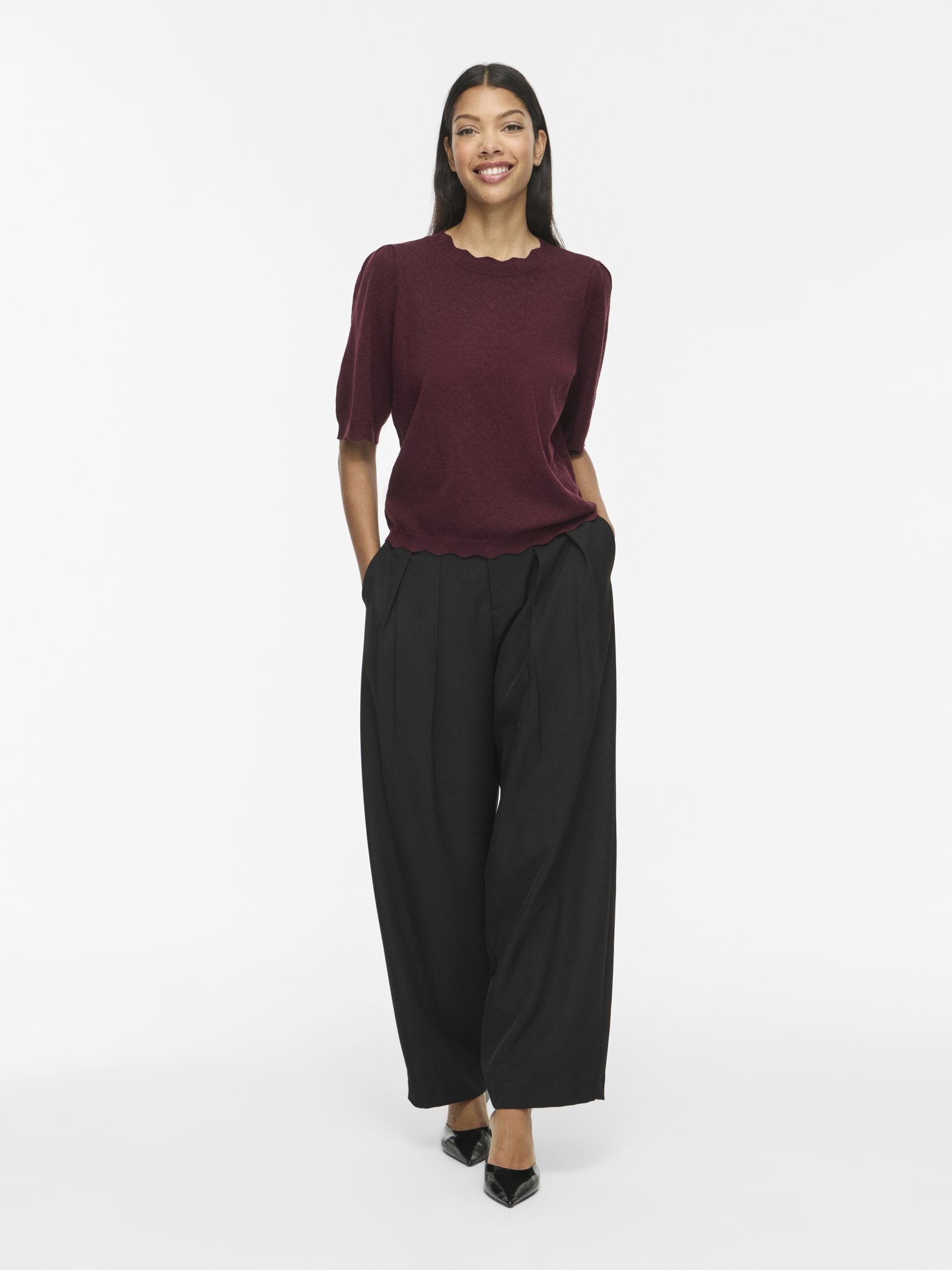 Kurzarm Strickpullover VIEMI