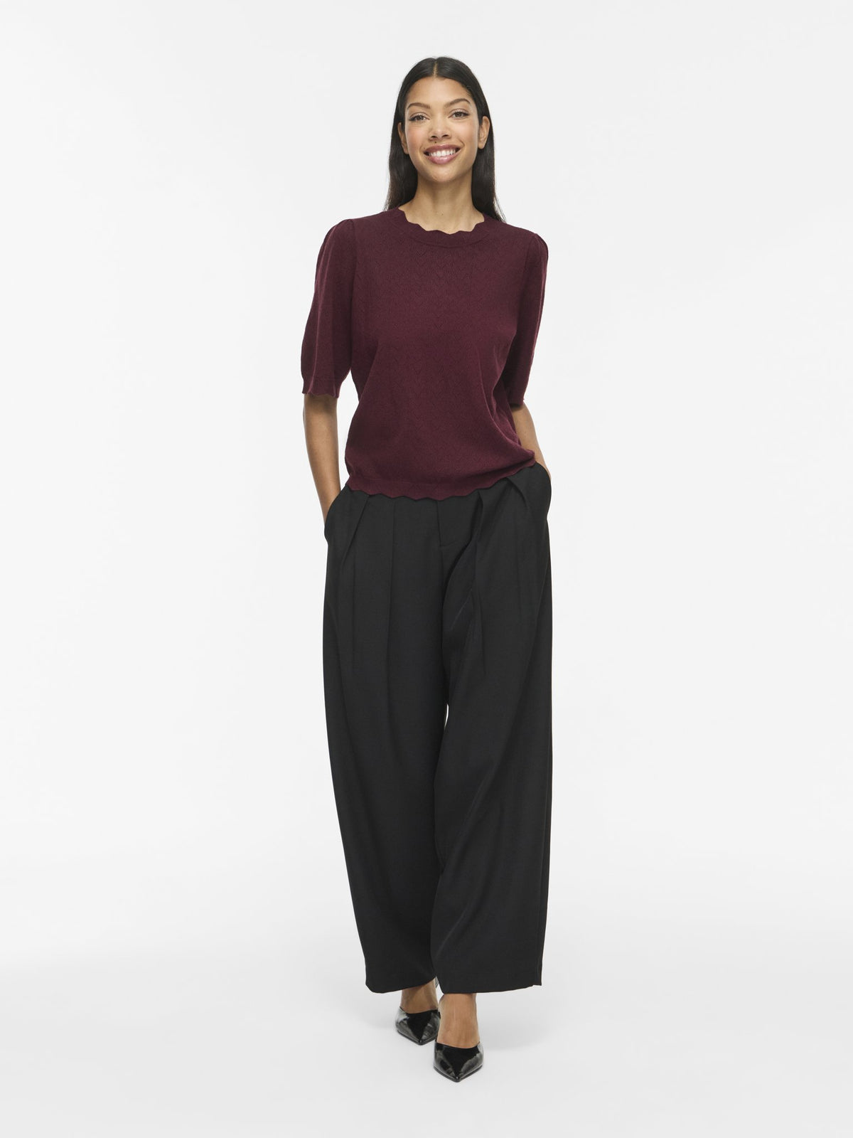 Kurzarm Strickpullover VIEMI