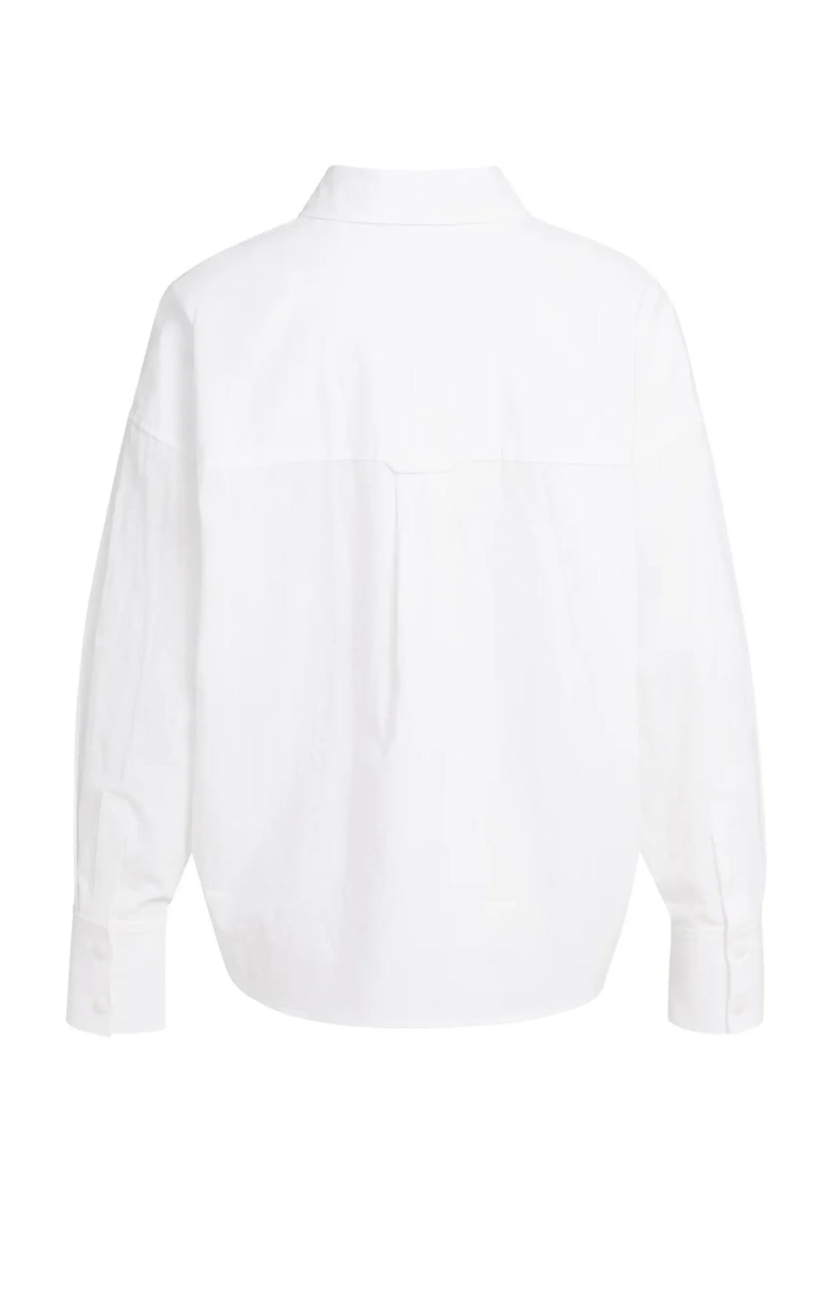 Baumwollbluse im Oversize-Schnitt mit Brusttasche