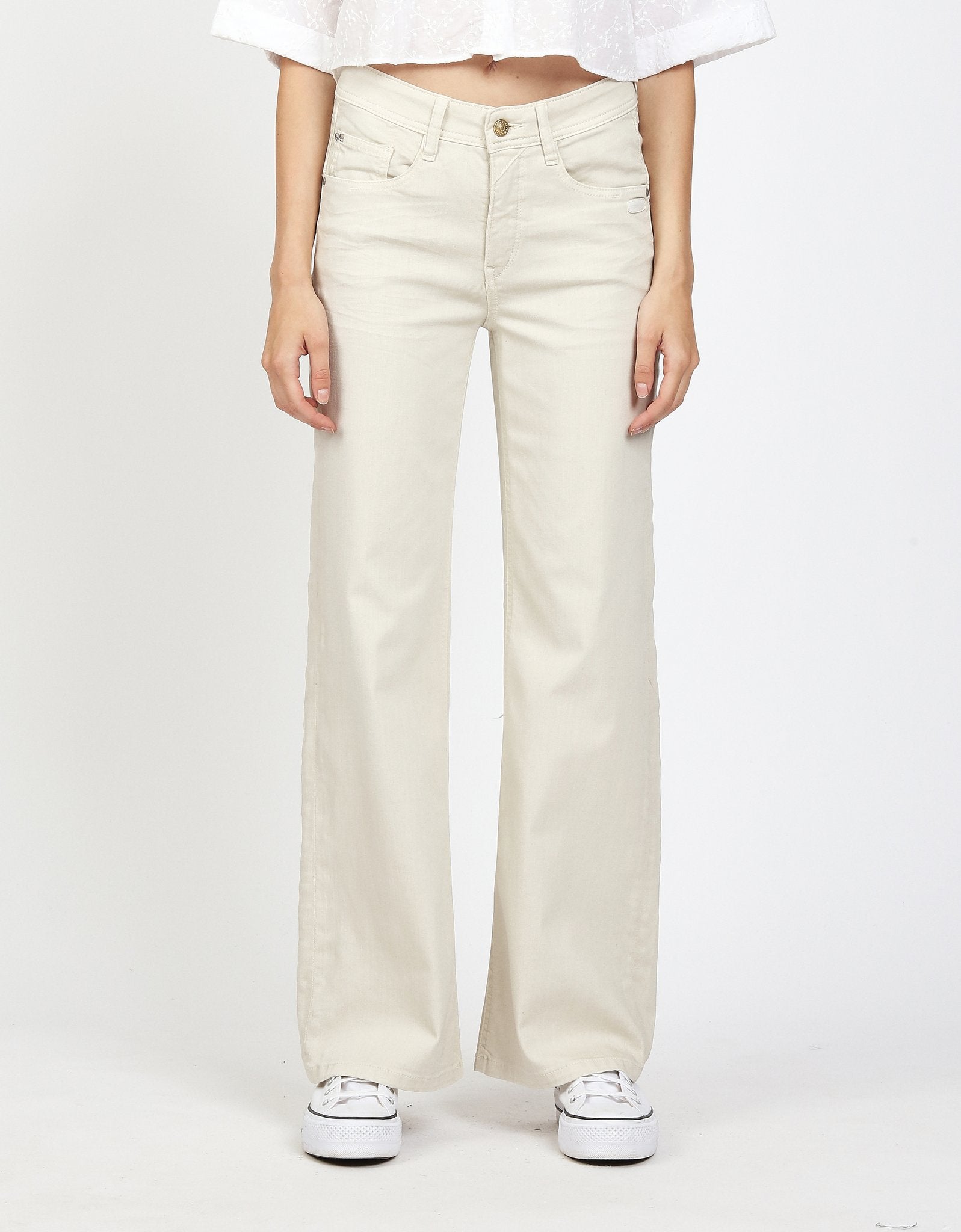 Gang Straight Leg Natural Beige Wash