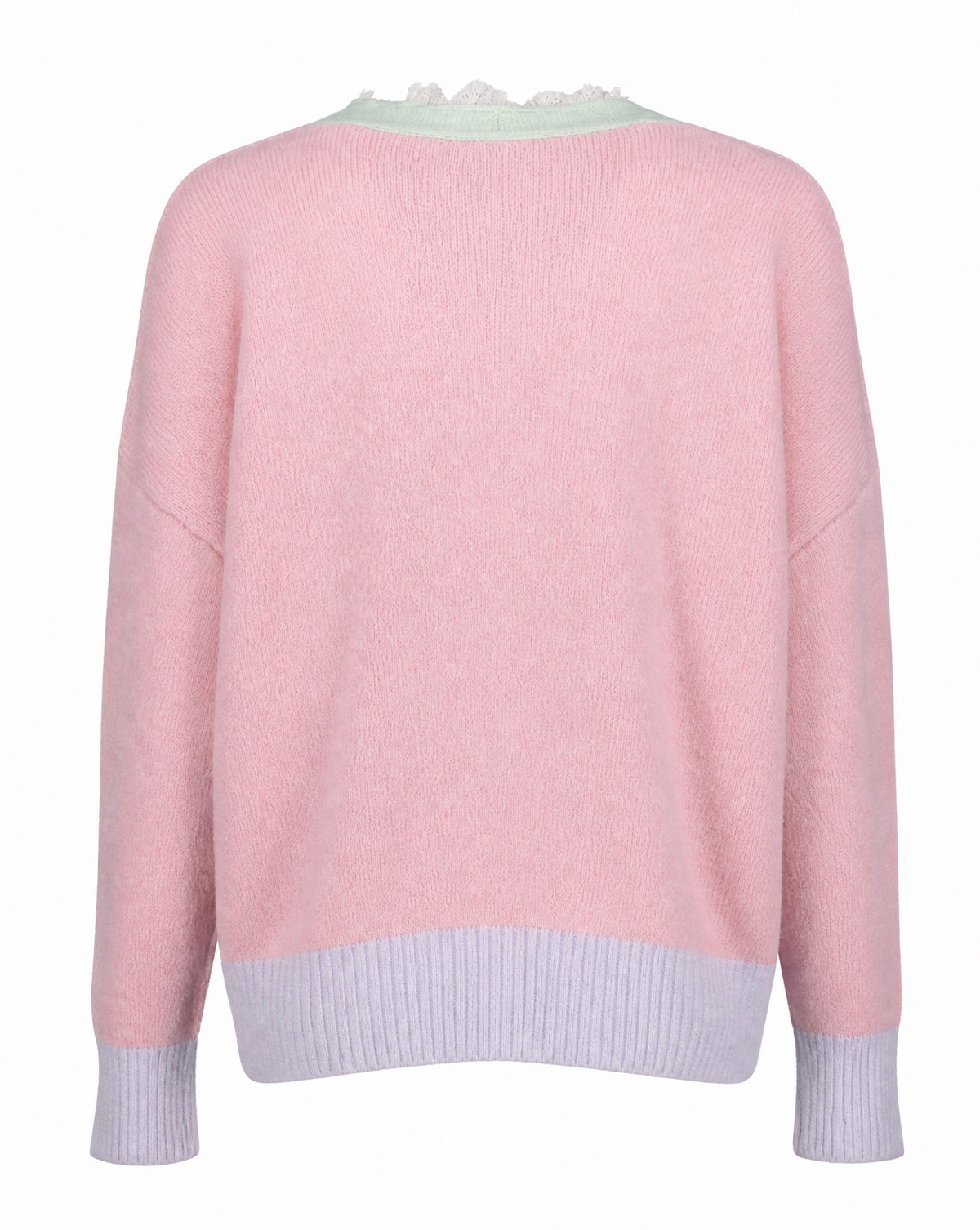 Goose Flash Strickjacken Rosa/Mintgrün/Flieder