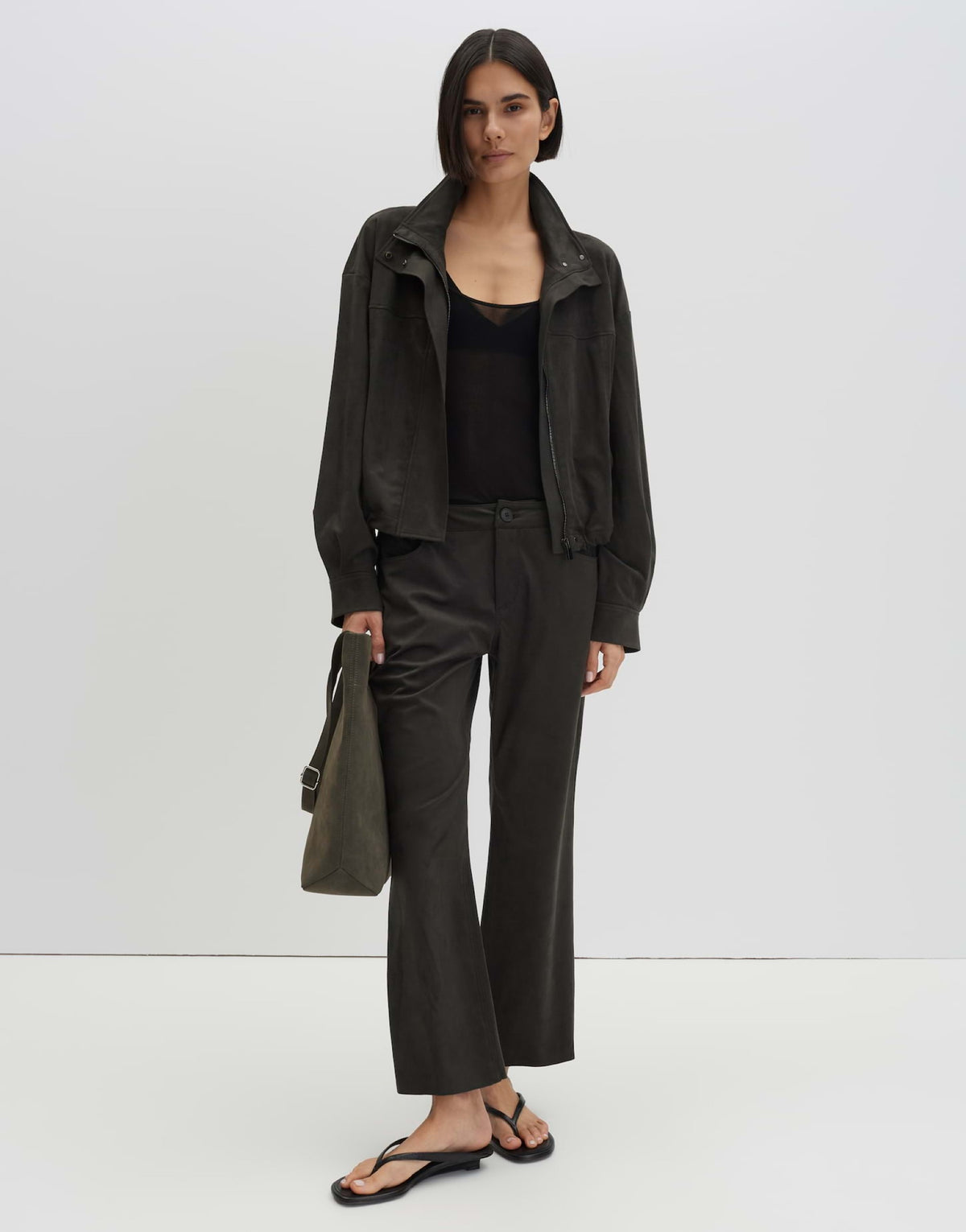 Blouson NEILA in Verlours Optik