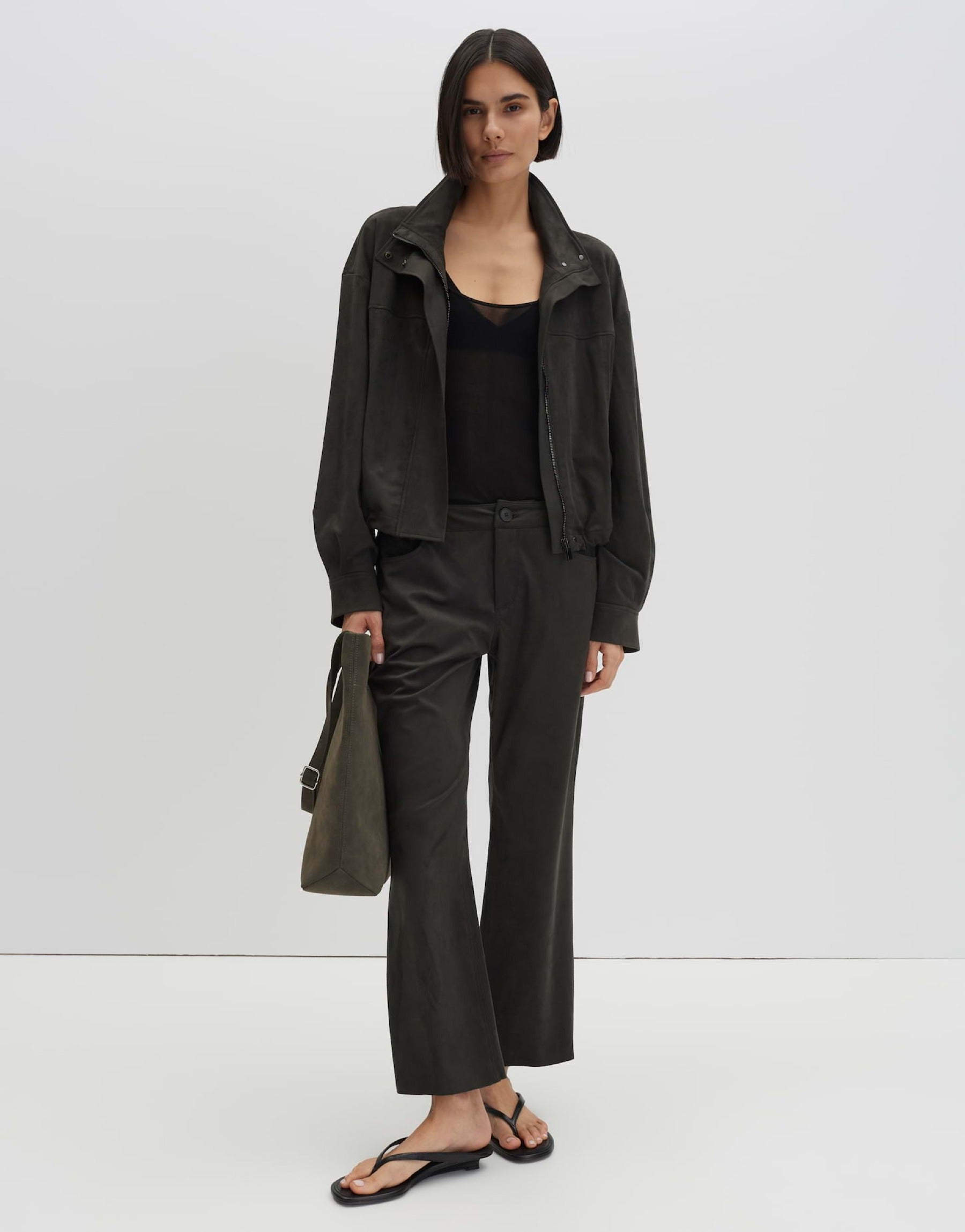 Blouson NEILA in Verlours Optik