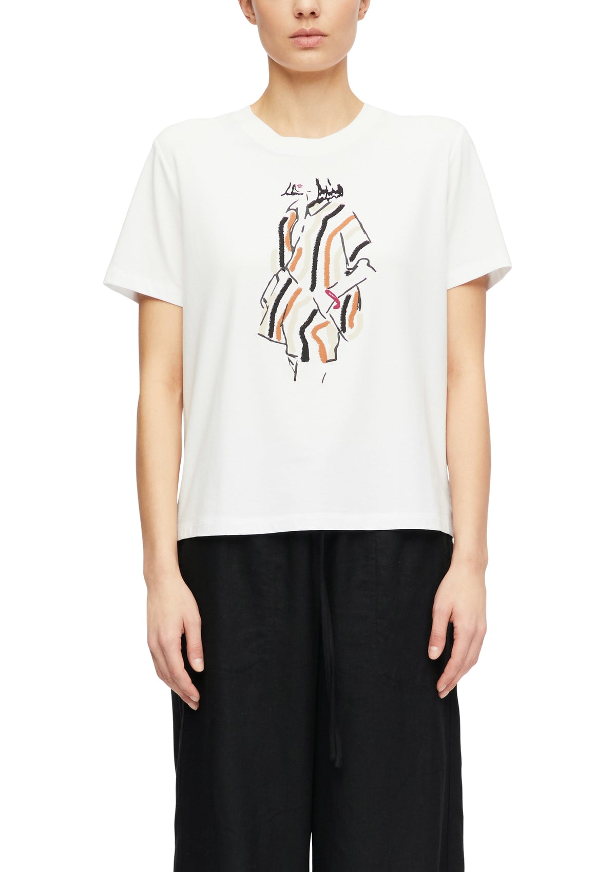 T-Shirt mit Artwork-Print