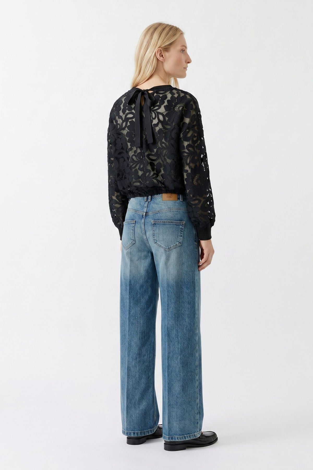 Sweatshirt mit Spitze