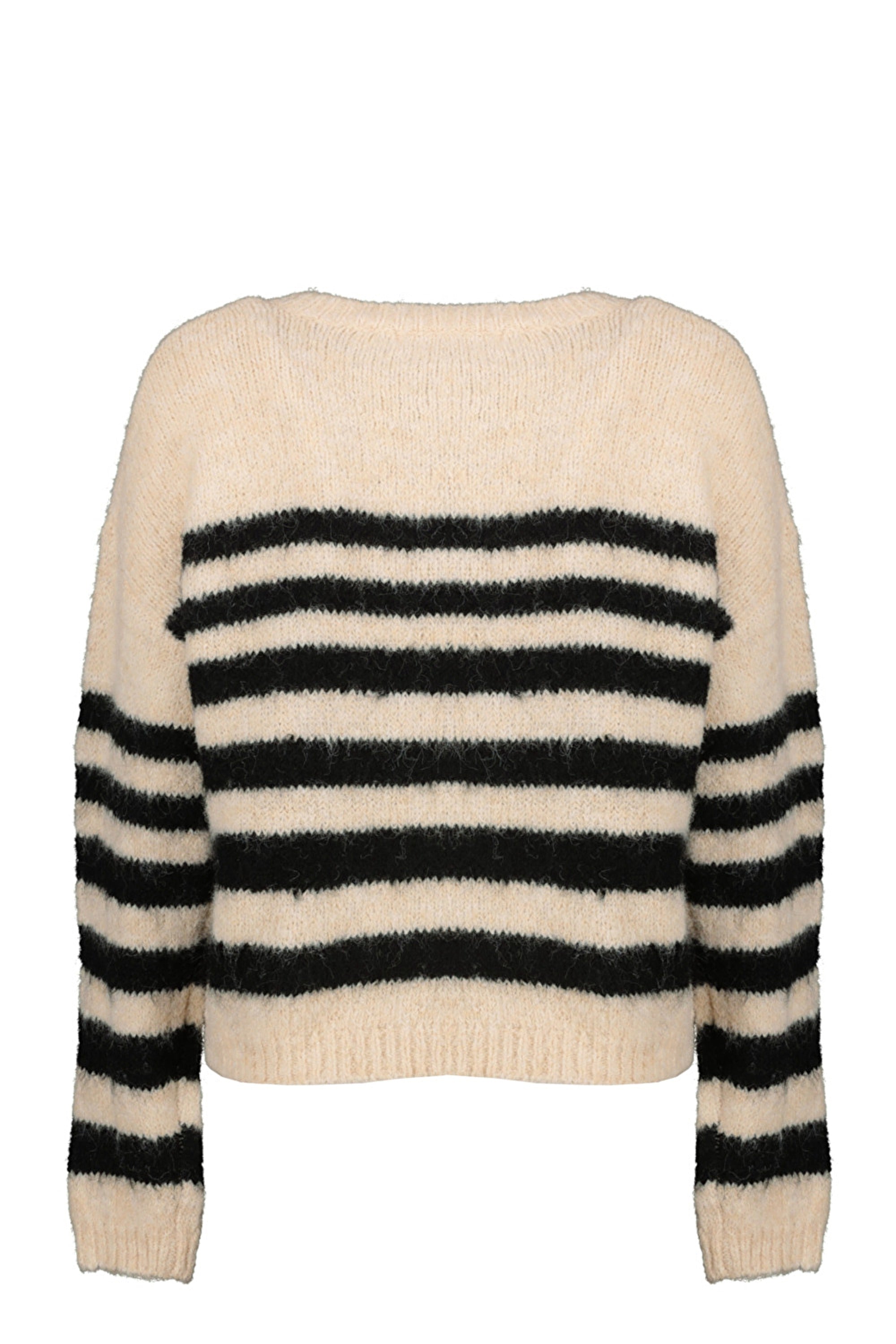 Goose Flash Strickpullover Beige/Schwarz