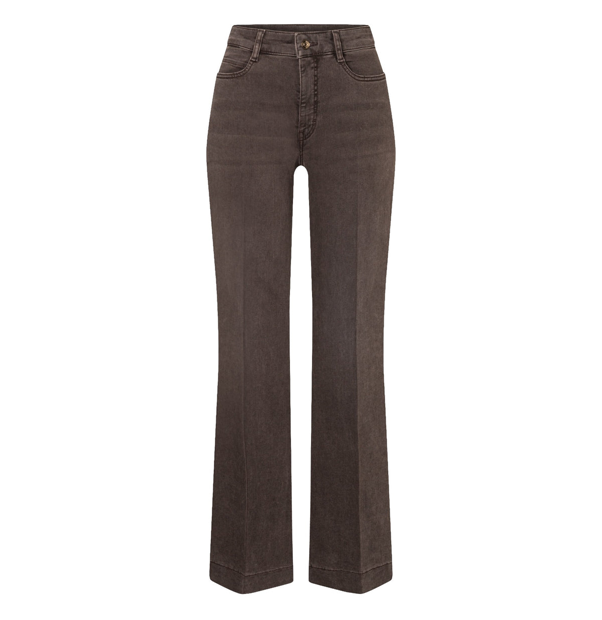MAC Flared Leg Brown Stone Wash