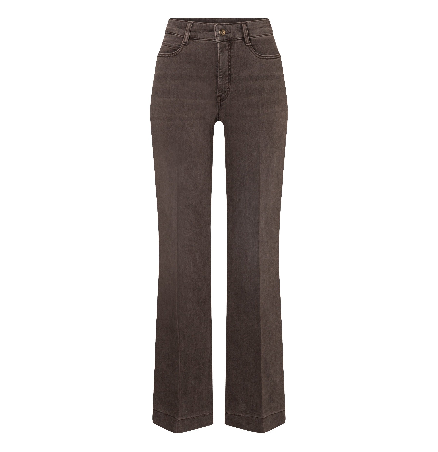 MAC Flared Leg Brown Stone Wash