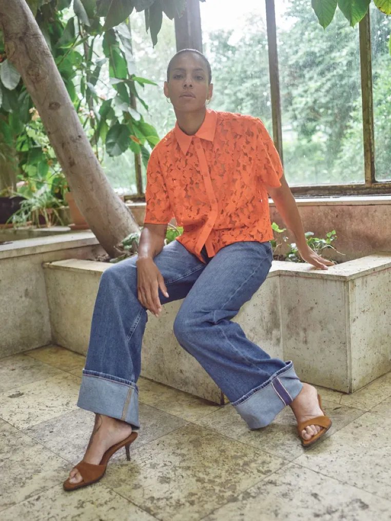 Mos Mosh Blusen Spicy Orange