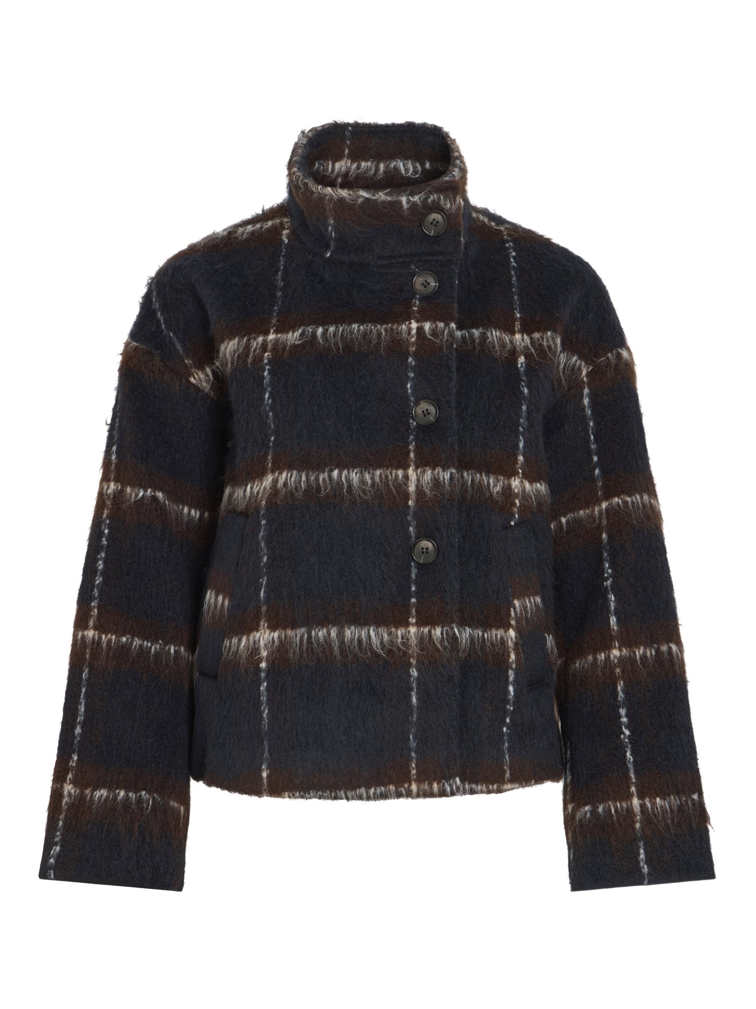 Jacke mit Karo-Muster