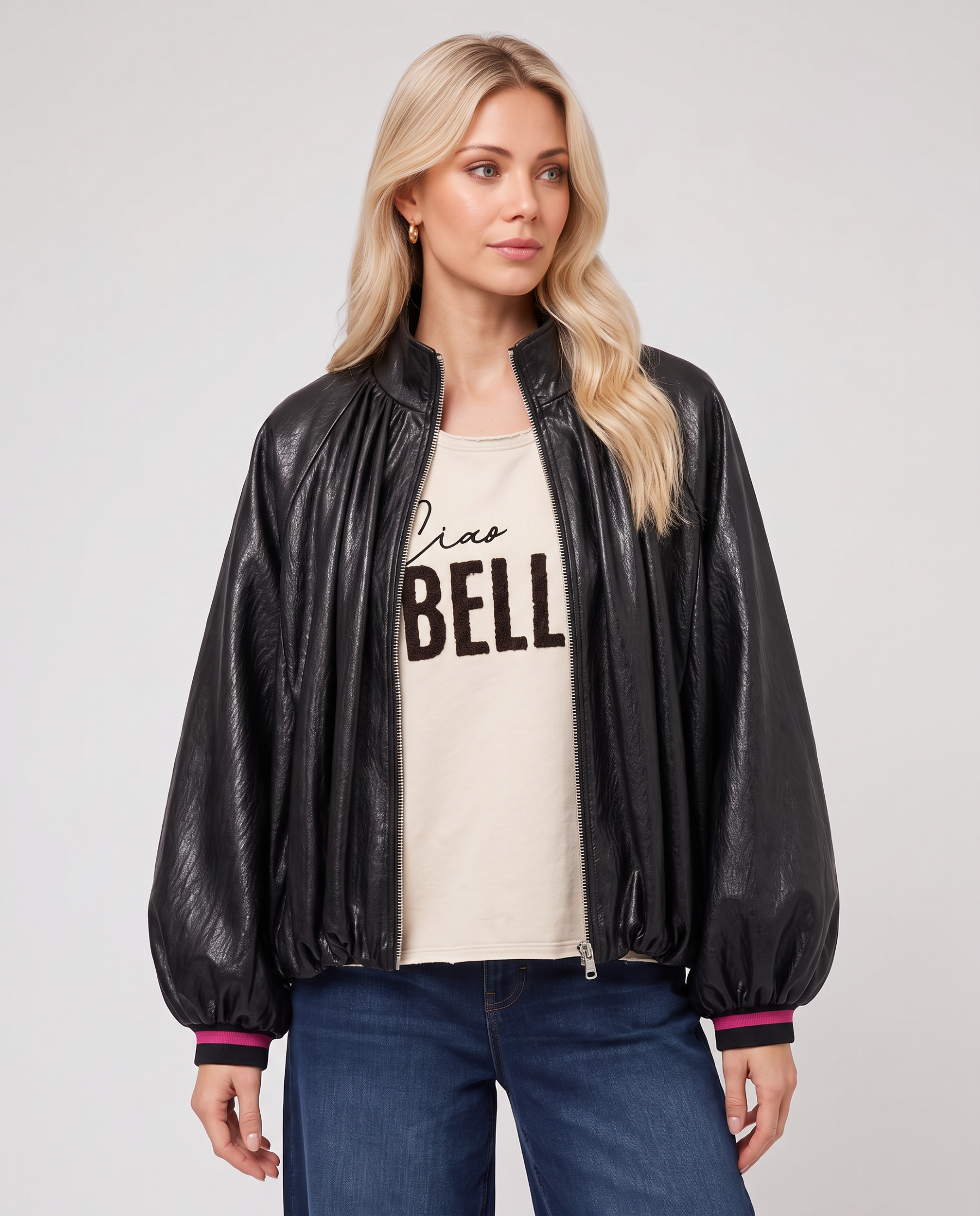 Kunstlederjacke