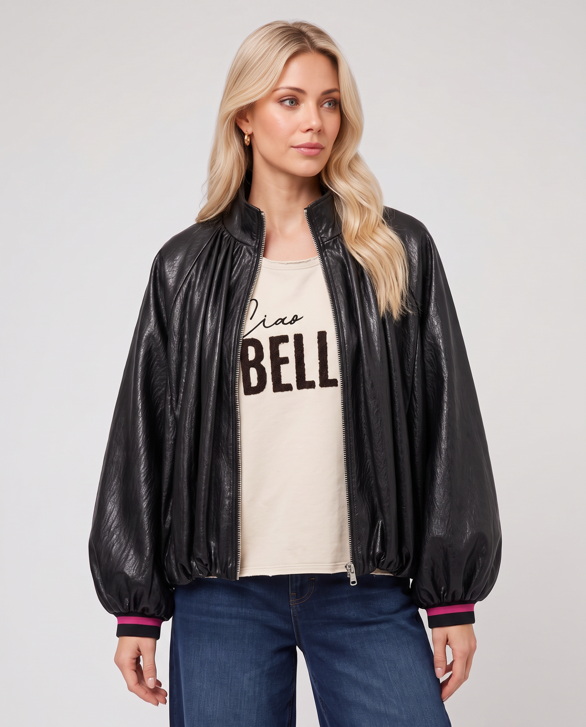 Kunstlederjacke