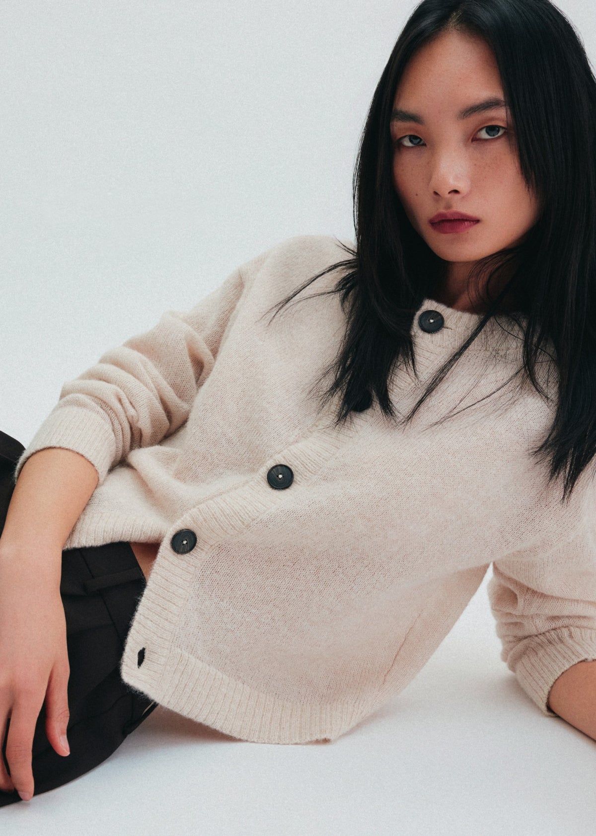 Leichter Cardigan aus Alpakamix
