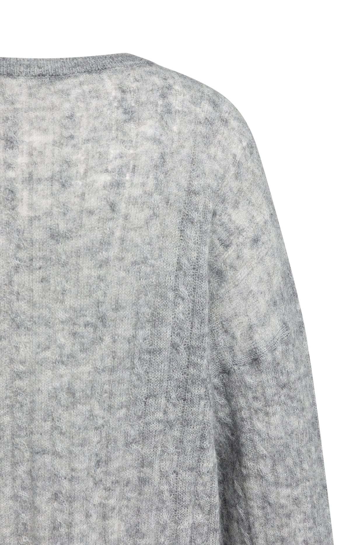 Oversize-Pullover mit Zopfmuster