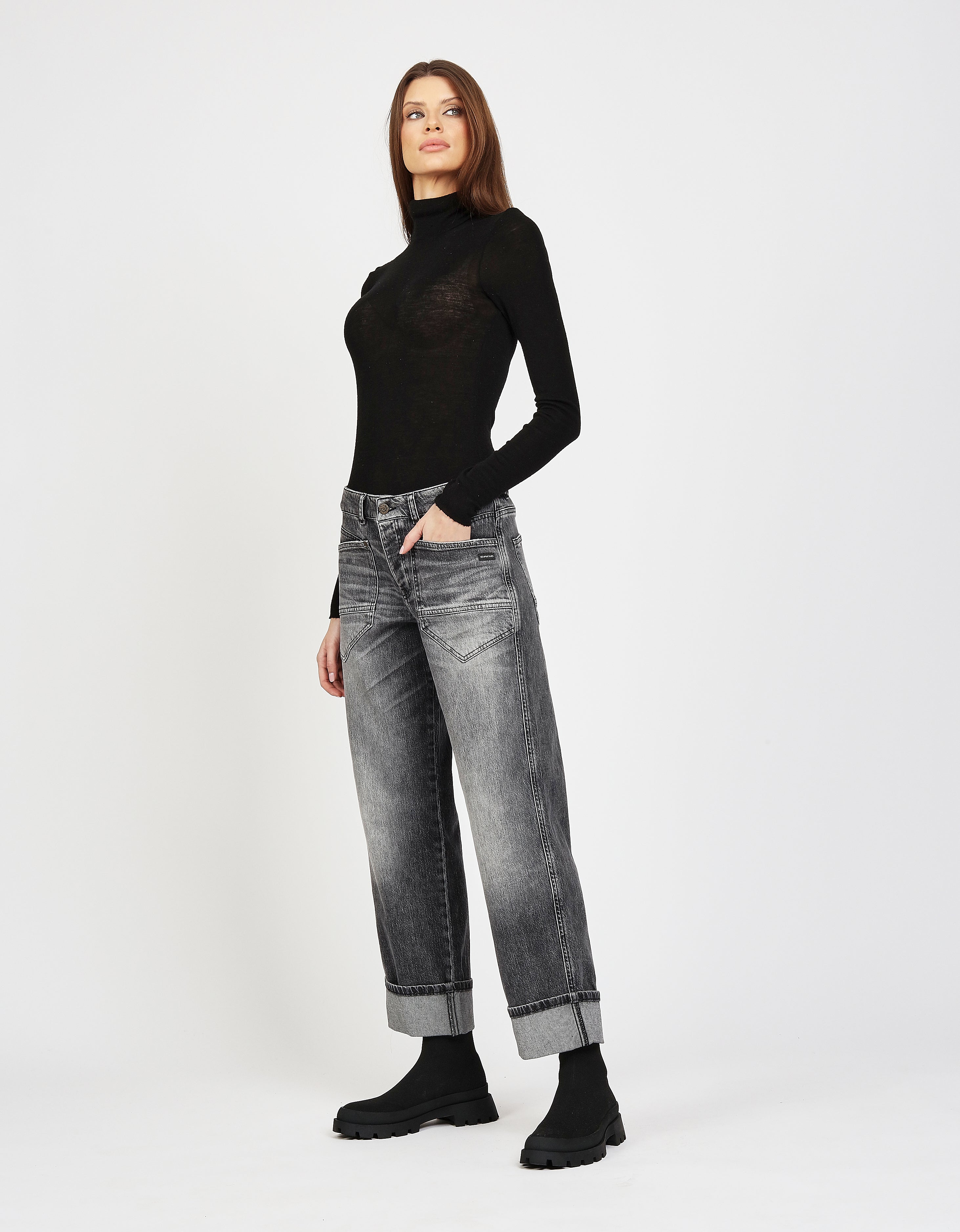 Gang Wide Leg Light Anthra Wash