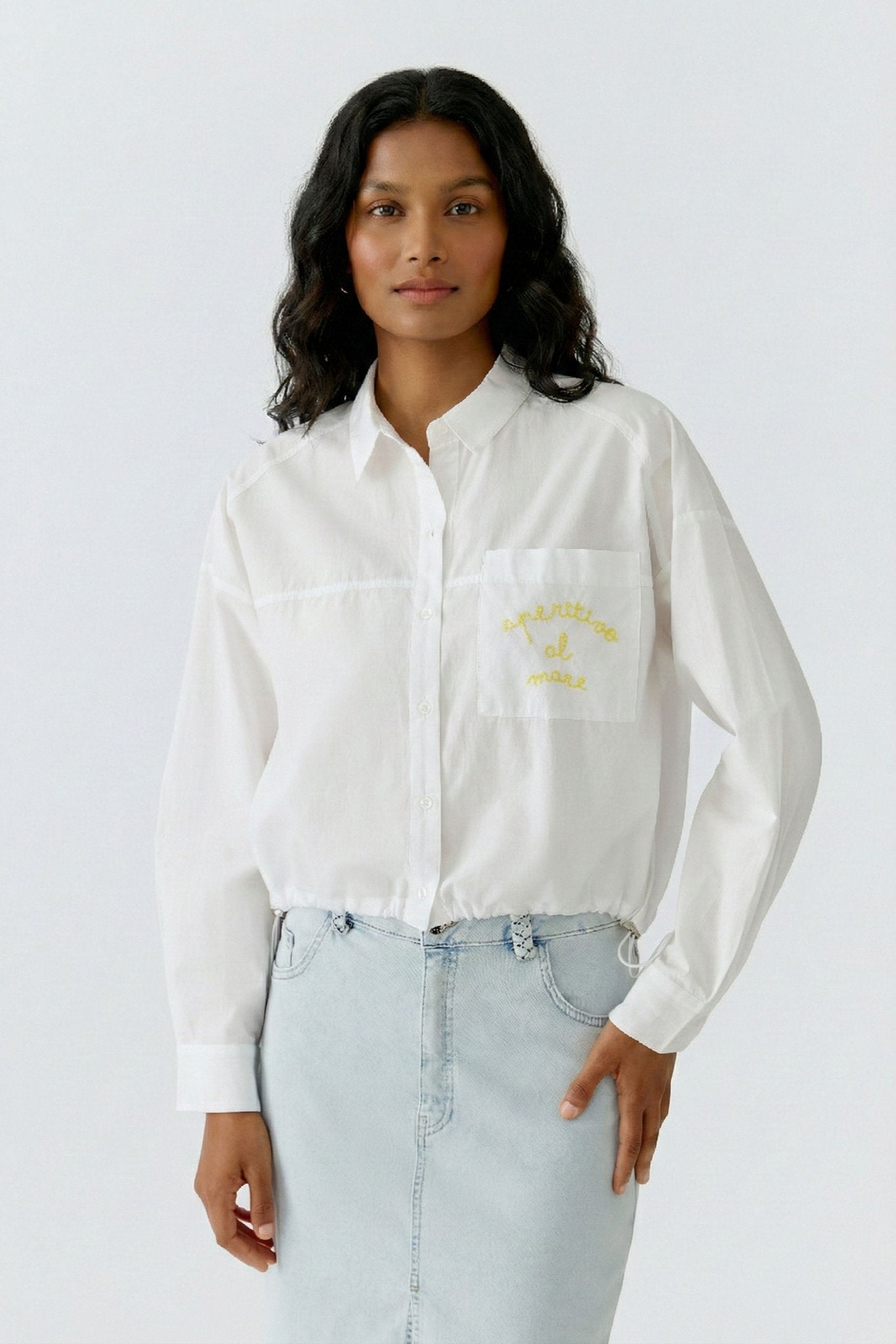 Bluse mit Balloneffekt