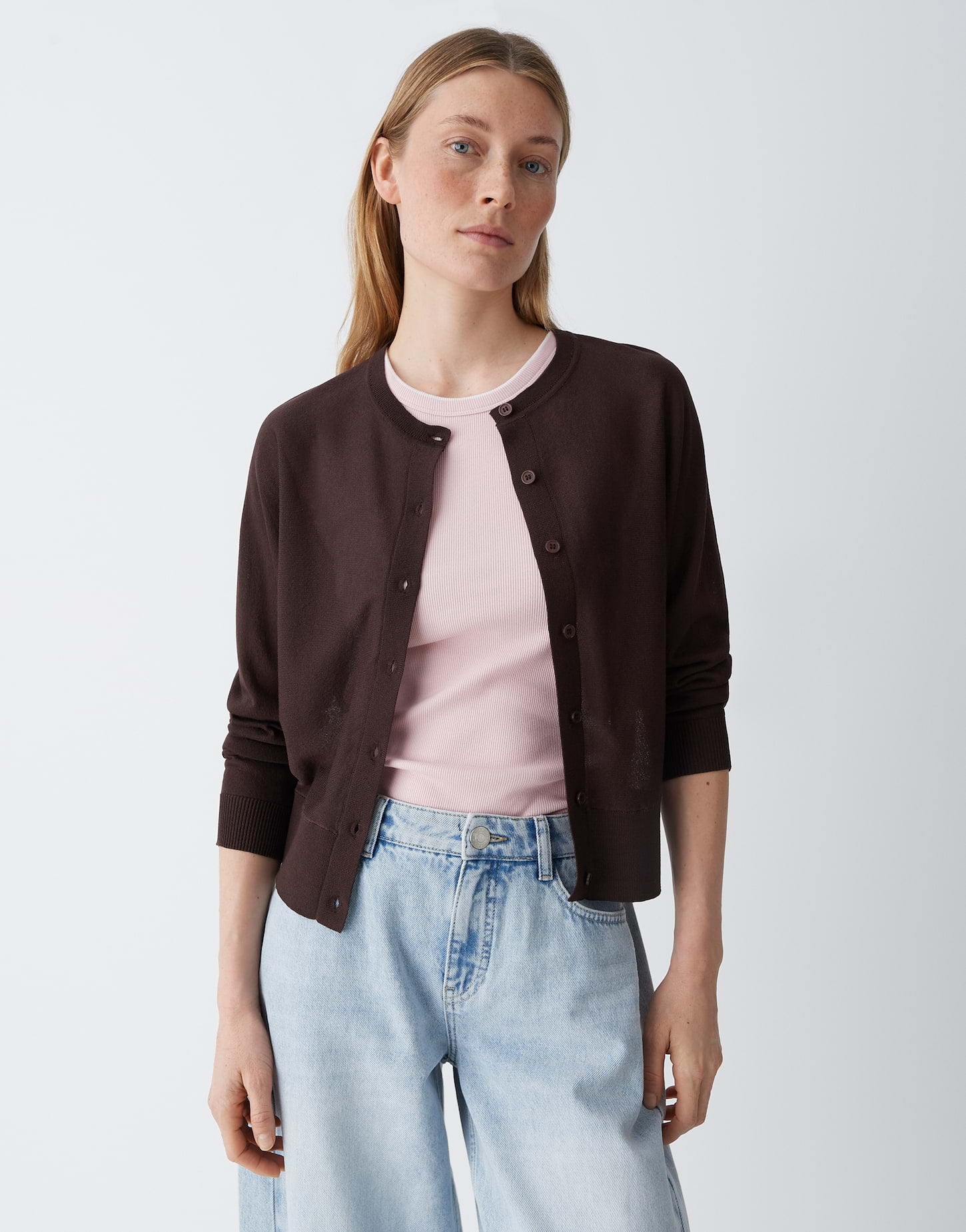 Opus Strickjacken Coffee Bean