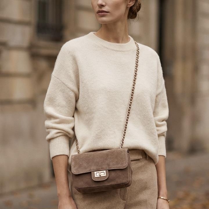 Tasche aus Wildleder