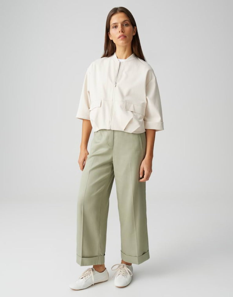 Opus Wide Leg Pale Olive