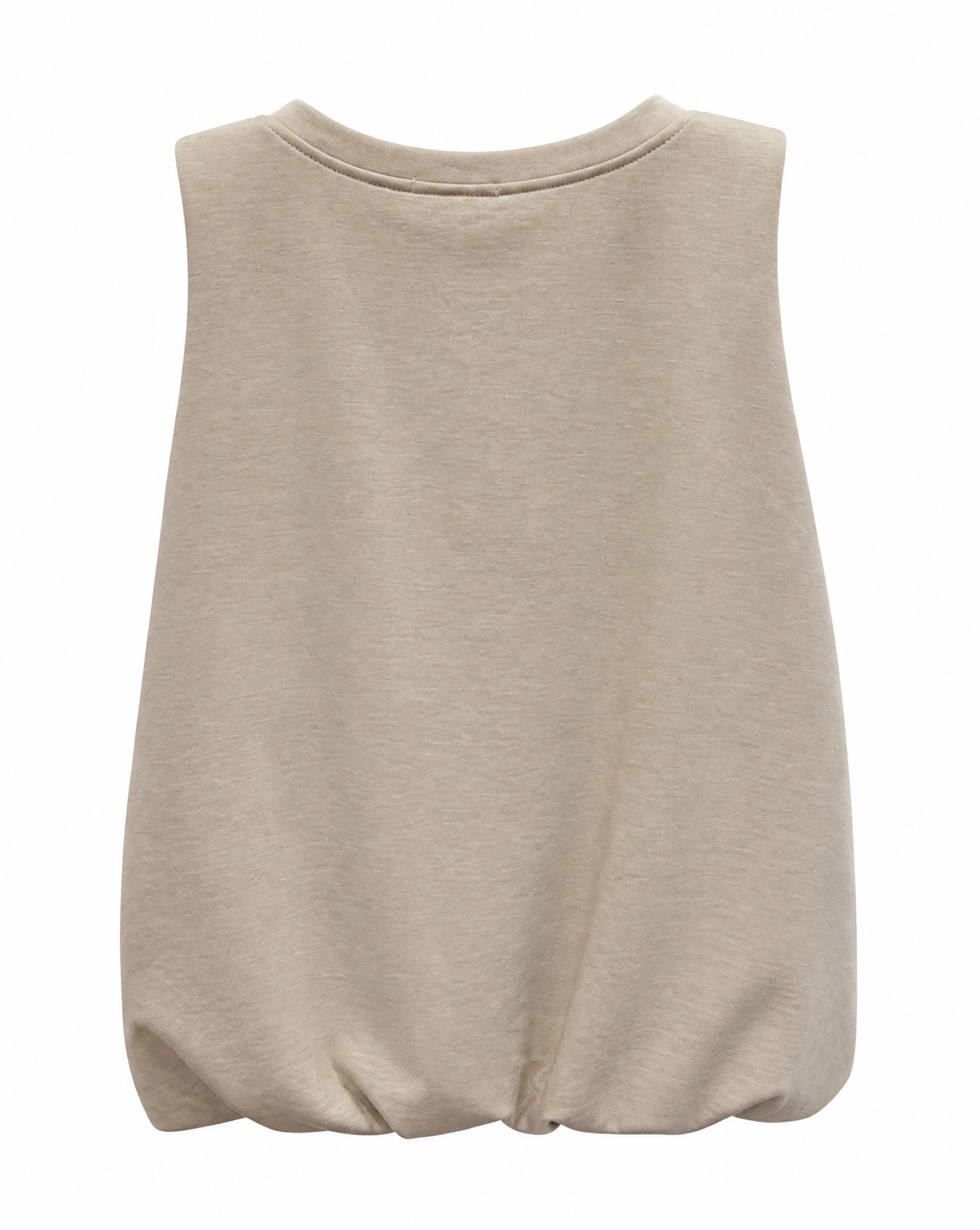Ärmelloses Sweatshirt mit Ballonsaum