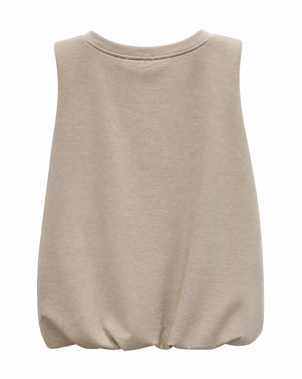 Ärmelloses Sweatshirt mit Ballonsaum