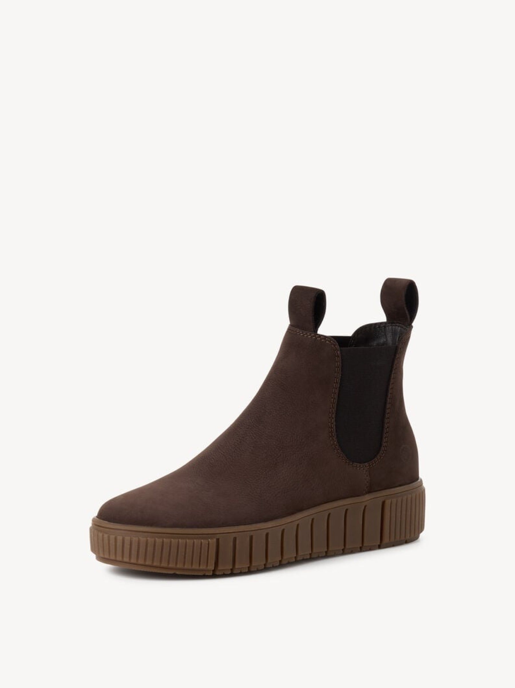 Boots aus Veloursleder