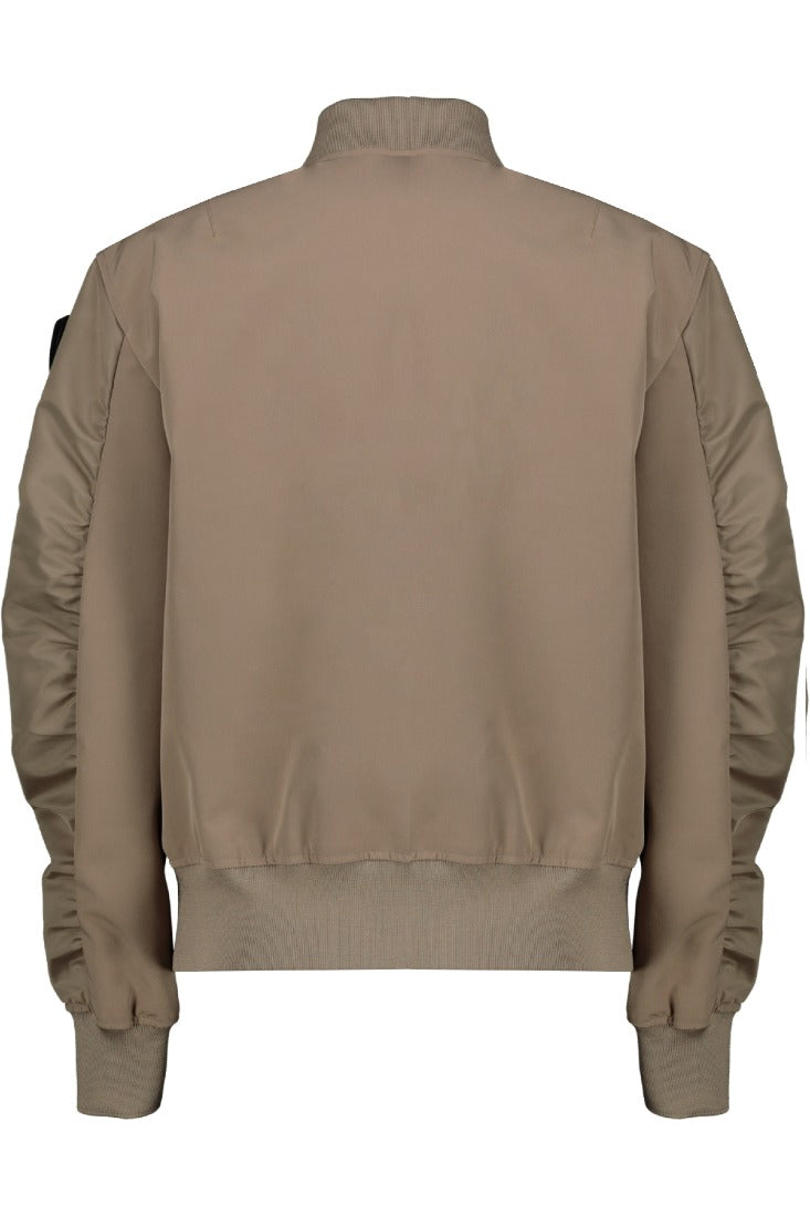 Blauer Bomberjacken Beige