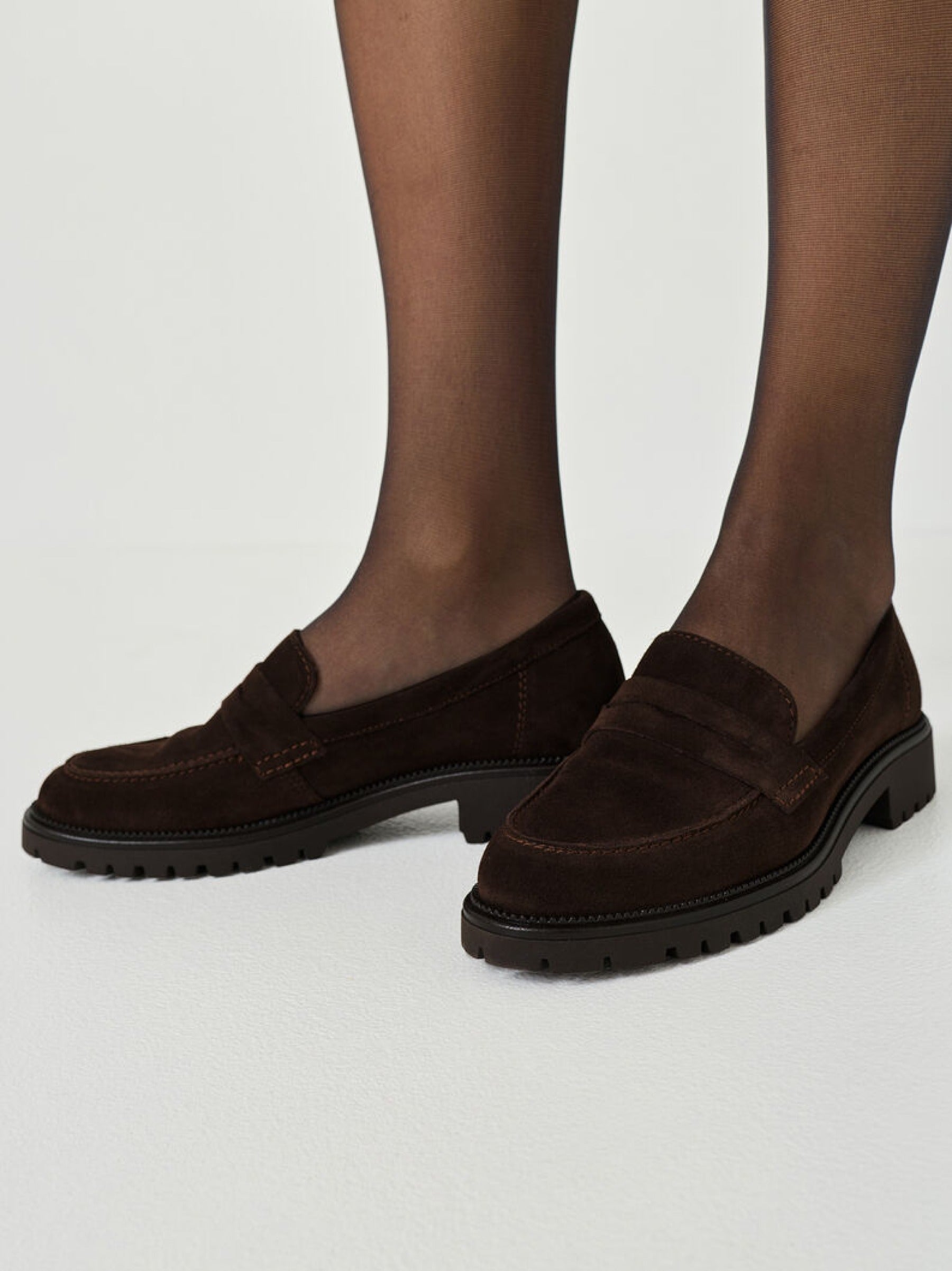 Loafer aus Veloursleder