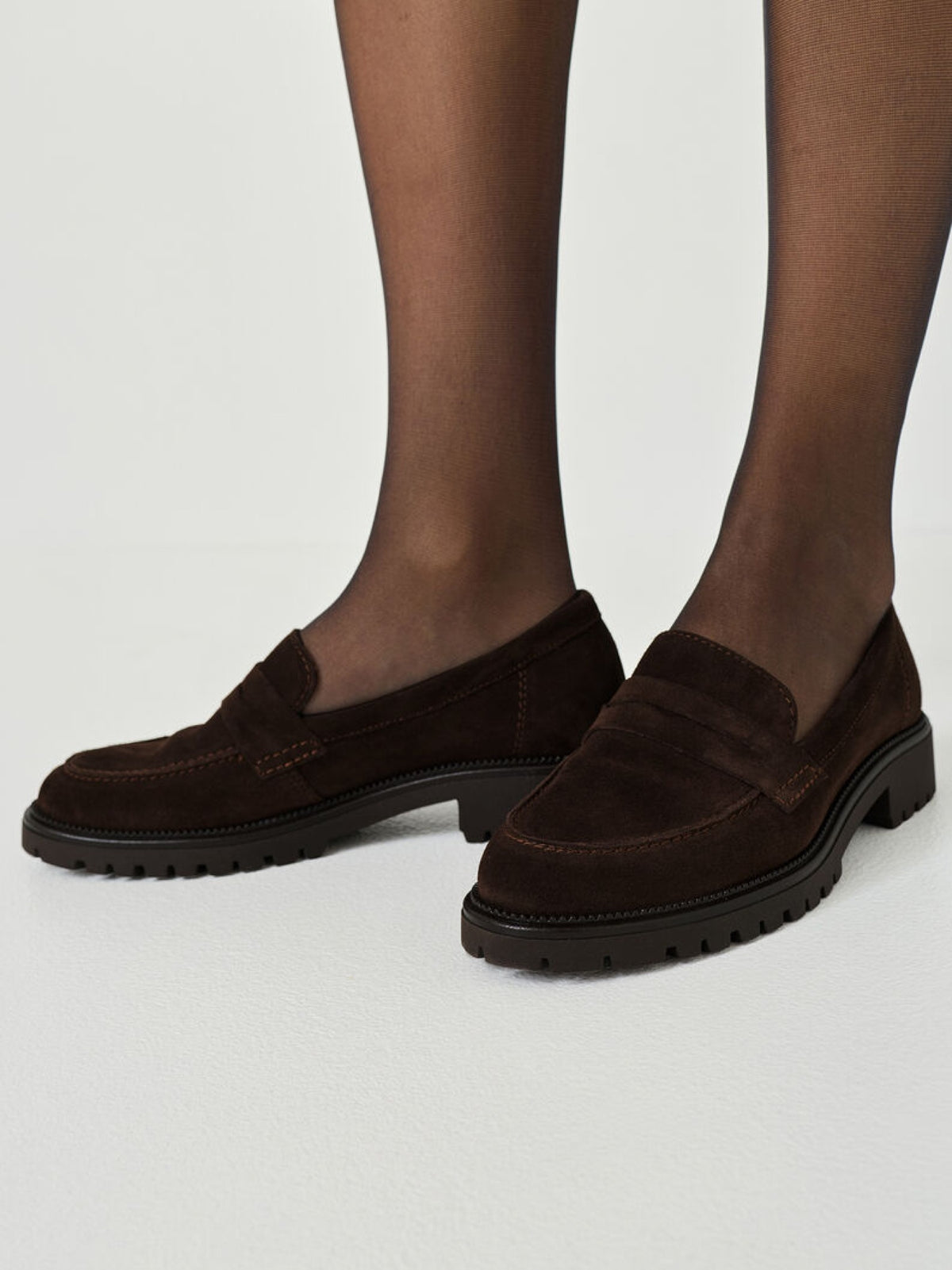 Loafer aus Veloursleder