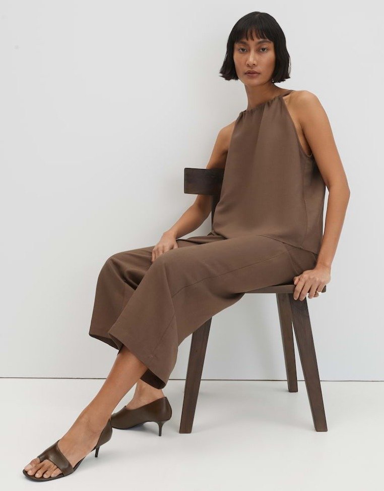Culotte CELINO CROPPED LINEN